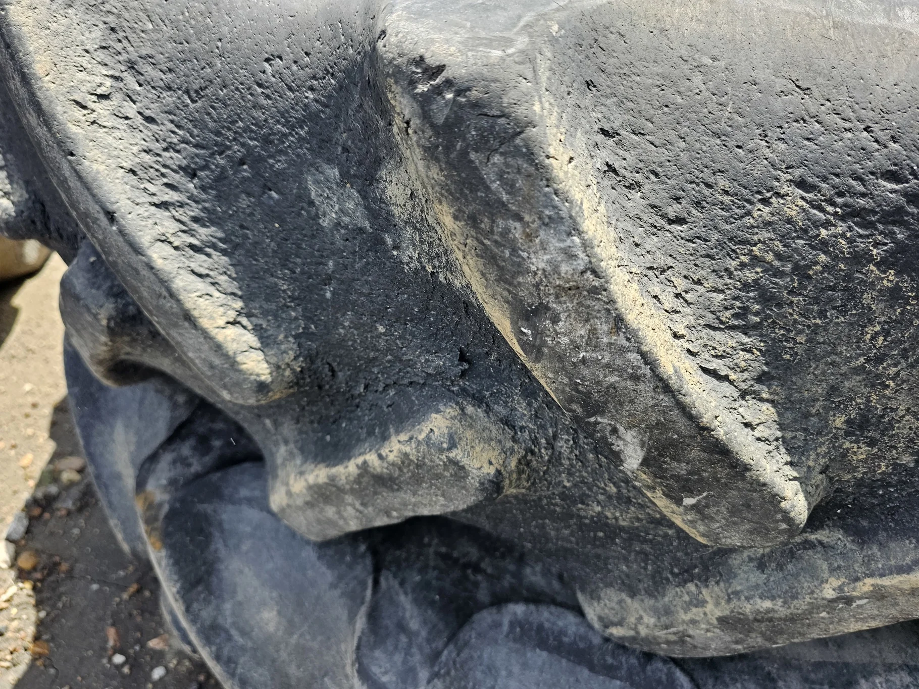 Used 40% 380/80R38 Goodyear Super Traction Radial R-1W (142D) TL (Stubble, Lug Cuts, Weathering betw image 7