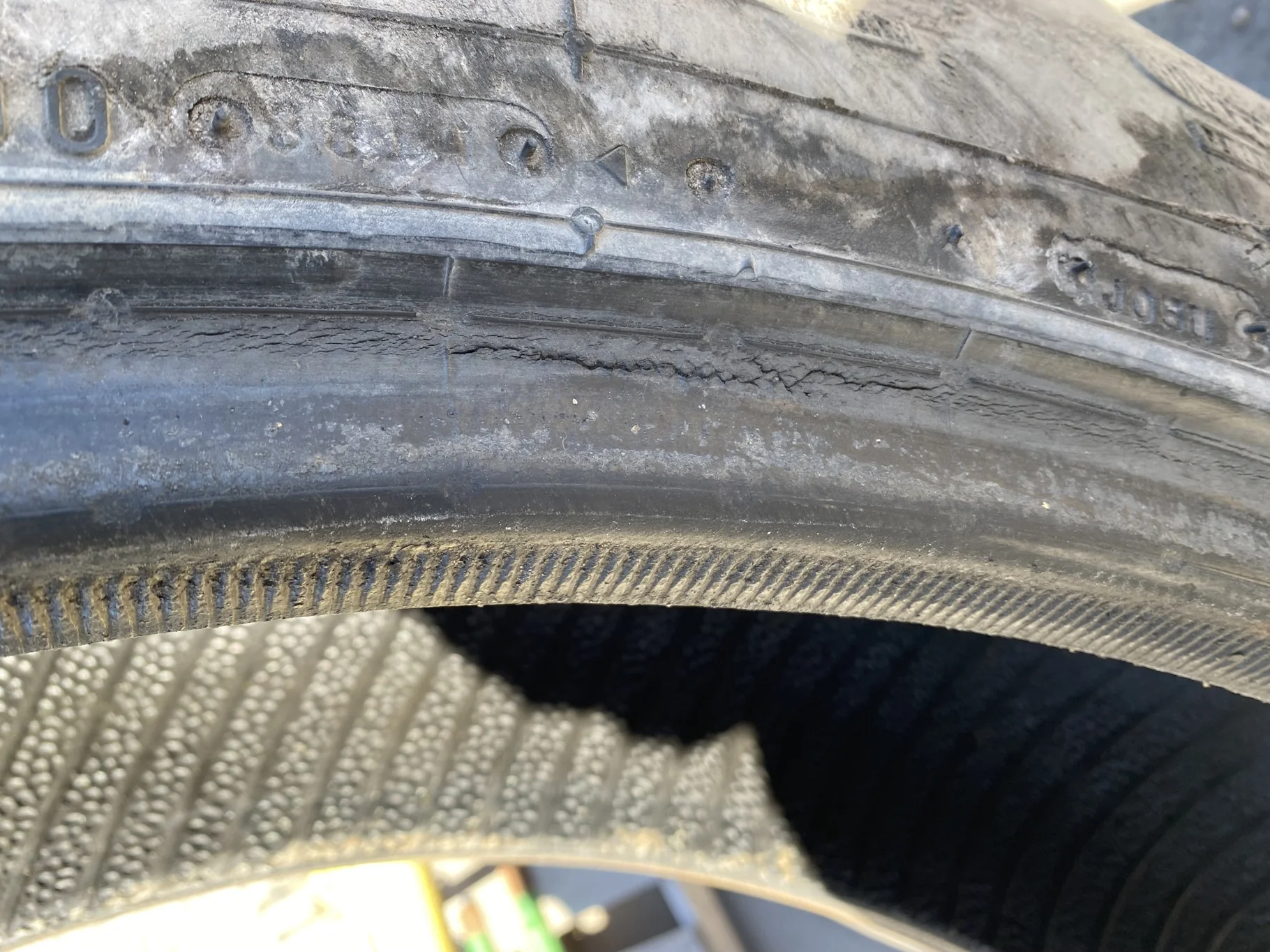 Used 50% 320/85R38 Firestone Radial All Traction DT R-1W 143A8 TL (Lug Cuts, Weathering, roadwear, image 8
