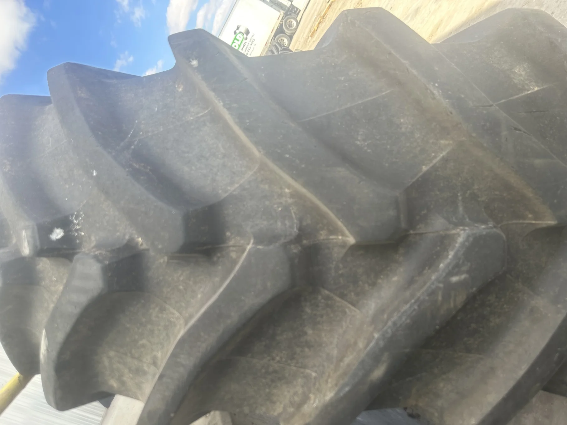 Used 90% IF750/75R46 Trelleborg TM1000 High Power R-1W (186D) TL (Light Stubble, Lug Cuts) image 3