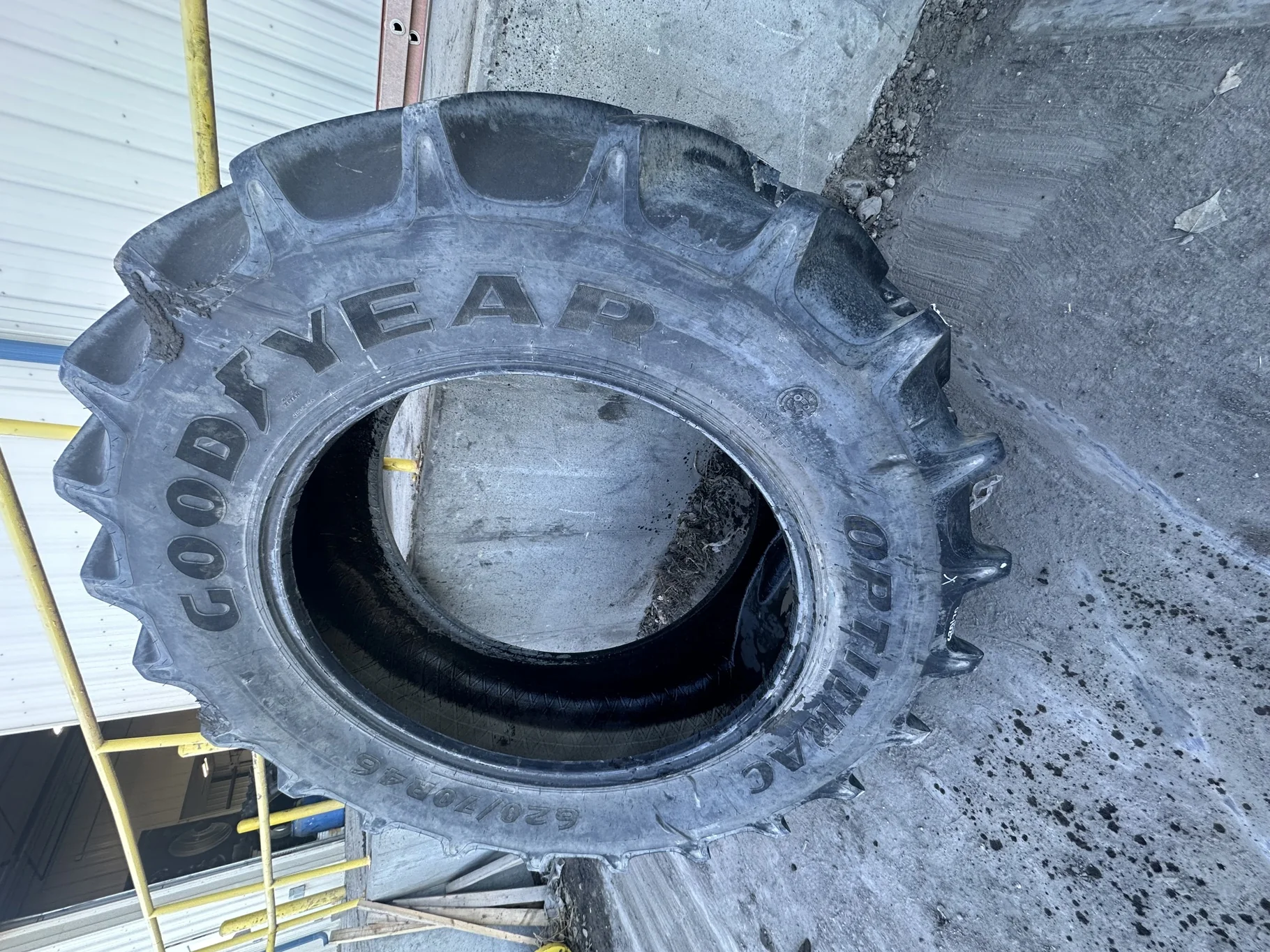 Used 95% 620/70R46 Goodyear Optitrac 167D R-1W TL - Excellent Condition