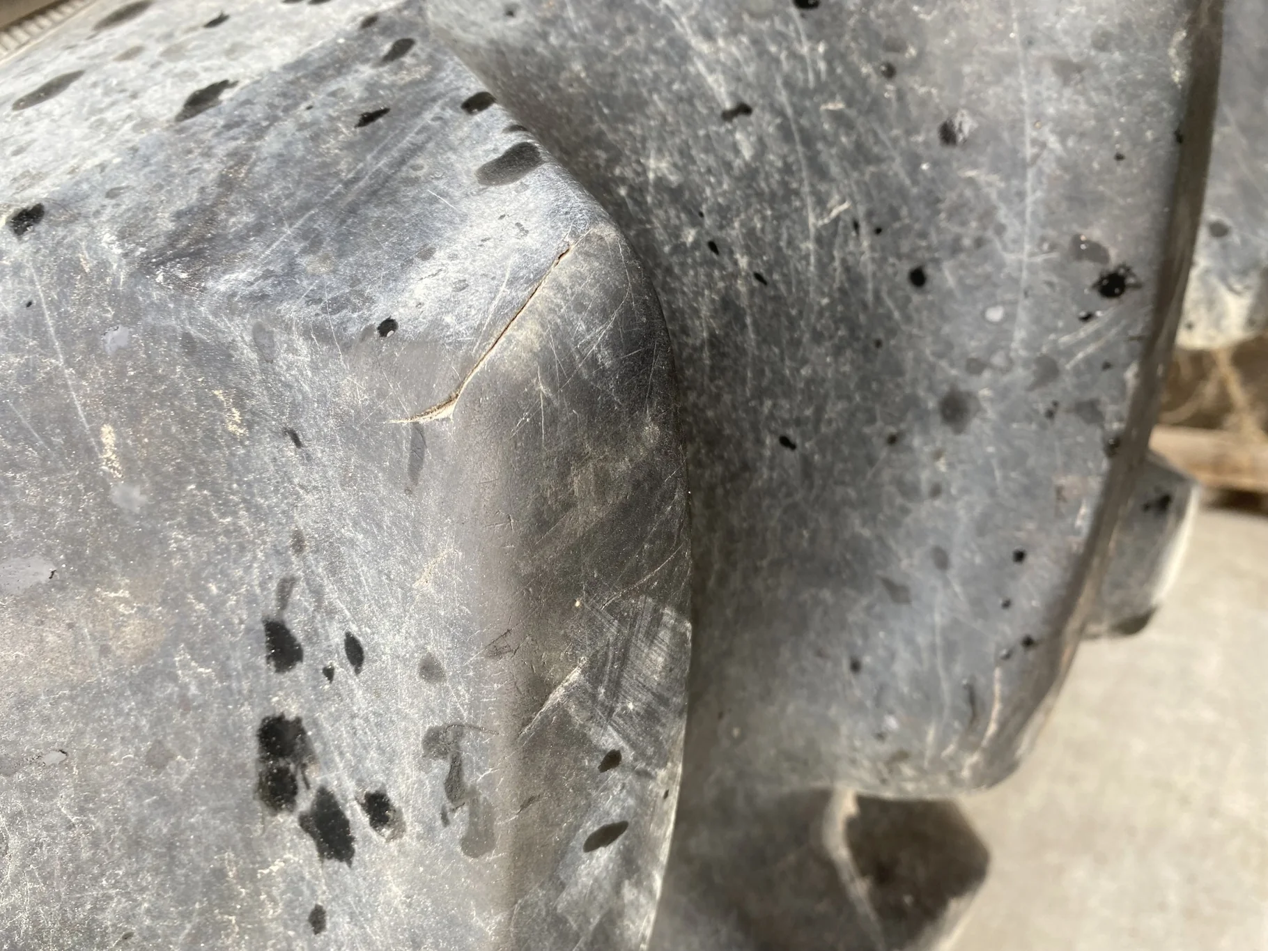 Used 85% 380/90R50 Firestone Radial 9000 R-1W (151A8) TL   _x000D_
(Lug Cuts, Chunks Missing, Cuts B image 4