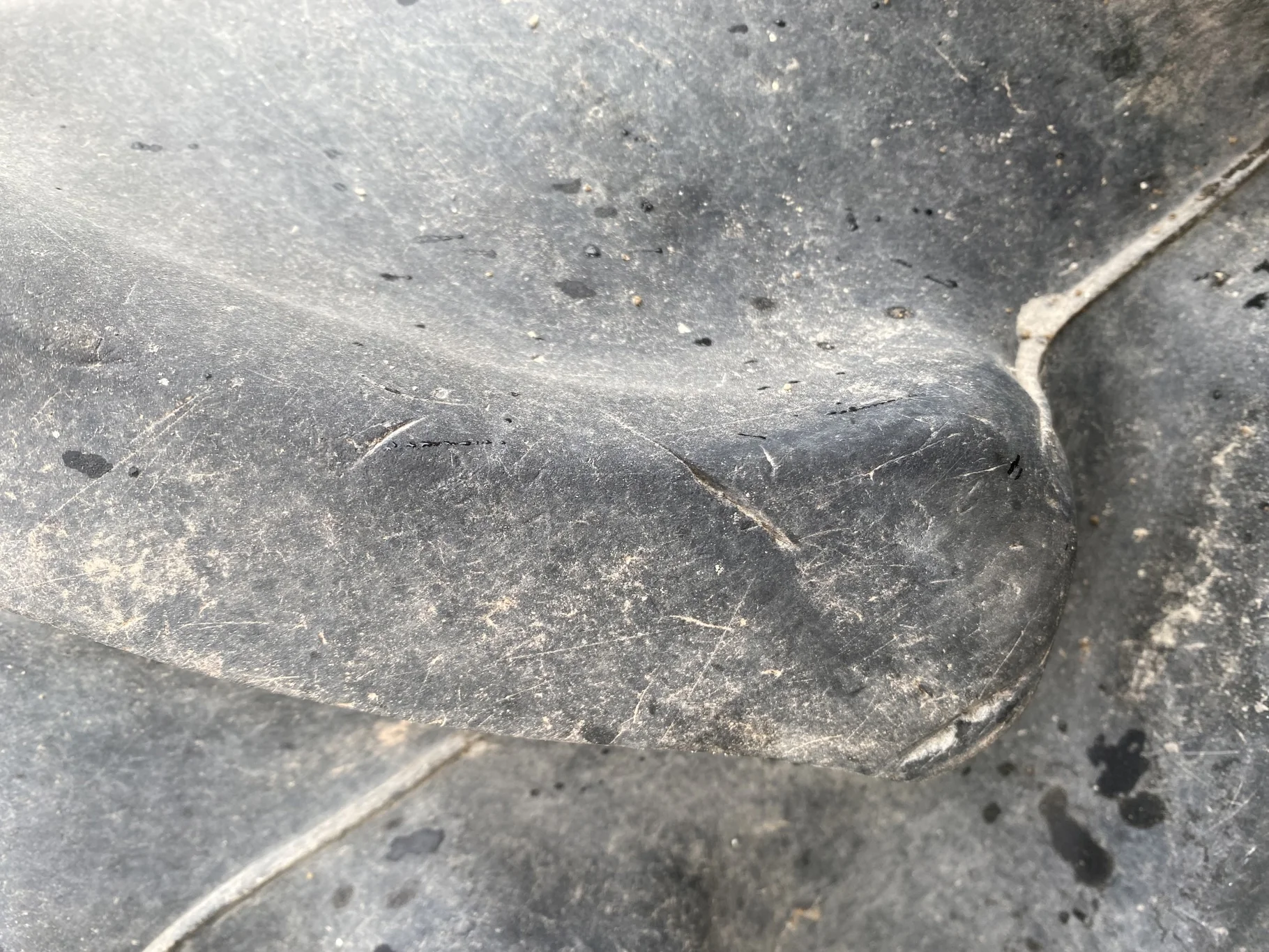 Used 85% 380/90R50 Firestone Radial 9000 R-1W (151A8) TL   _x000D_
(Lug Cuts, Chunks Missing, Cuts B image 5
