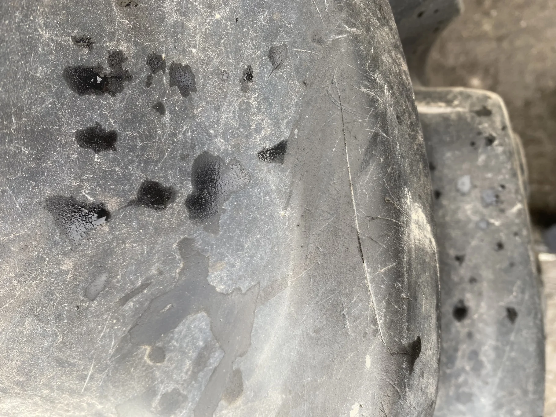 Used 85% 380/90R50 Firestone Radial 9000 R-1W (151A8) TL   _x000D_
(Lug Cuts, Chunks Missing, Cuts B image 6