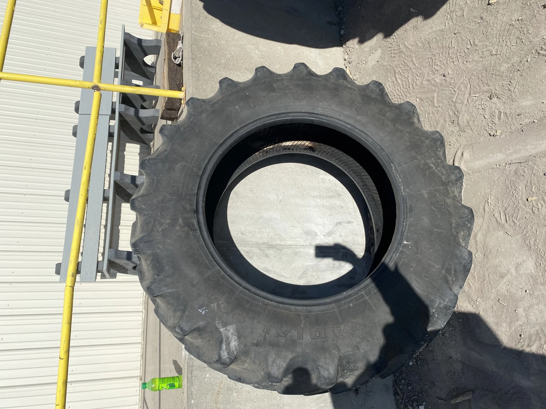 Used 80% 480/70R34 Firestone Radial 9000 R-1W 155B TL Stubble Weathering Lug Cuts image 2