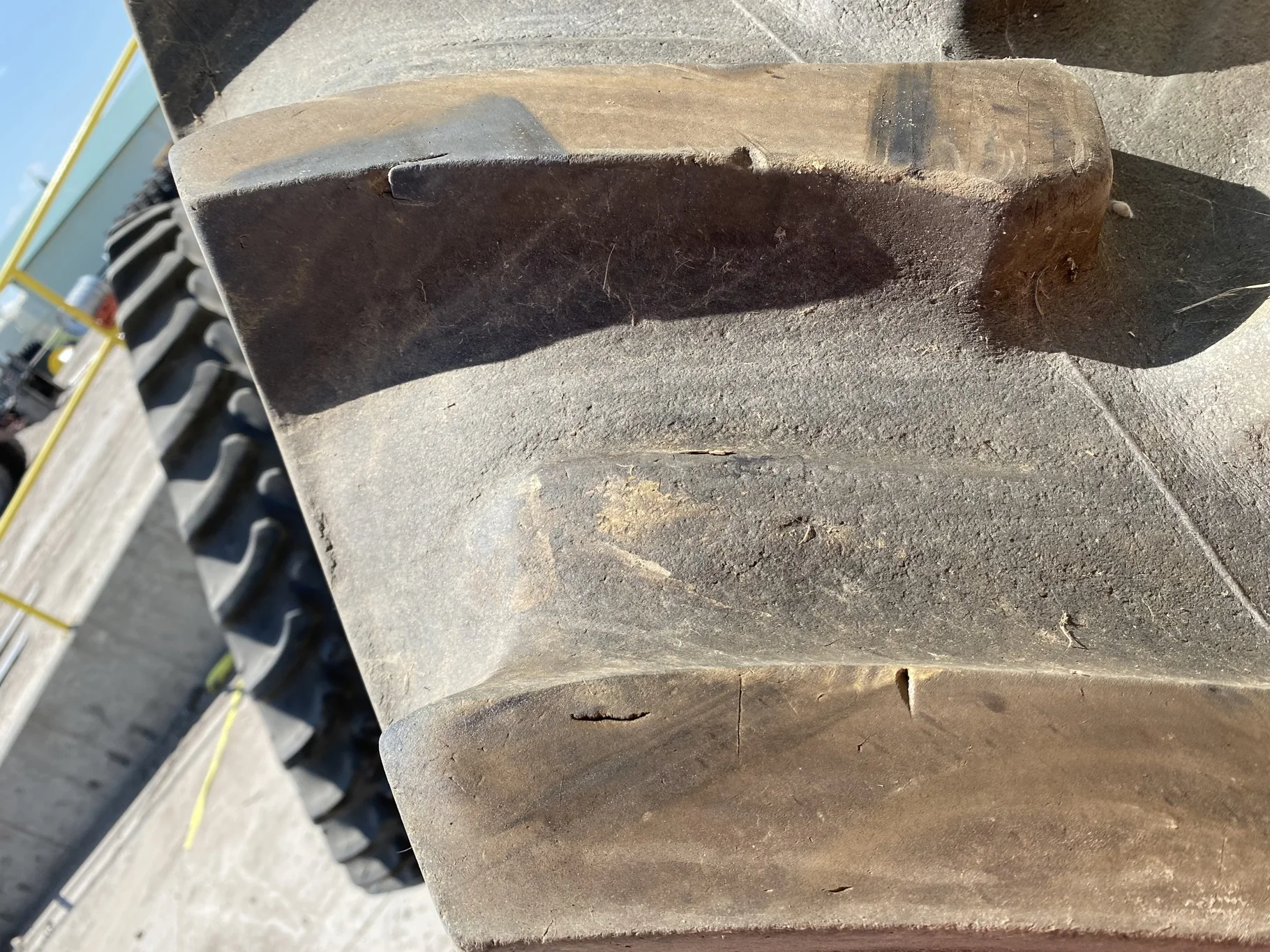 Used 75% 580/85R42 Firestone Radial Deep Tread 23 R-1W (166B) TL - Major Cut In Lug image 6