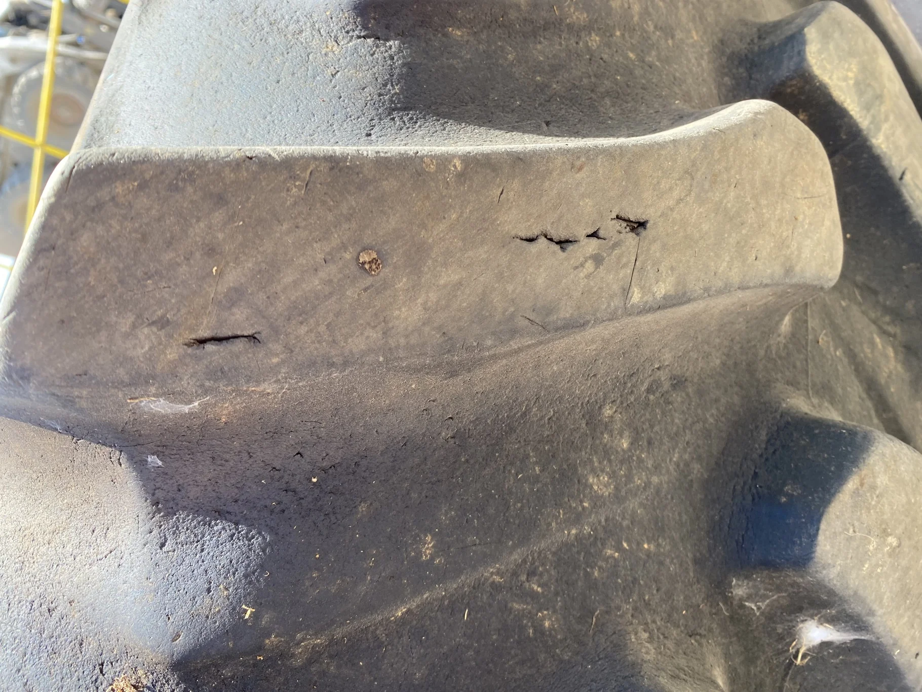 Used 75% 580/85R42 Firestone Radial Deep Tread 23 R-1W (166B) TL - Major Cut In Lug image 8