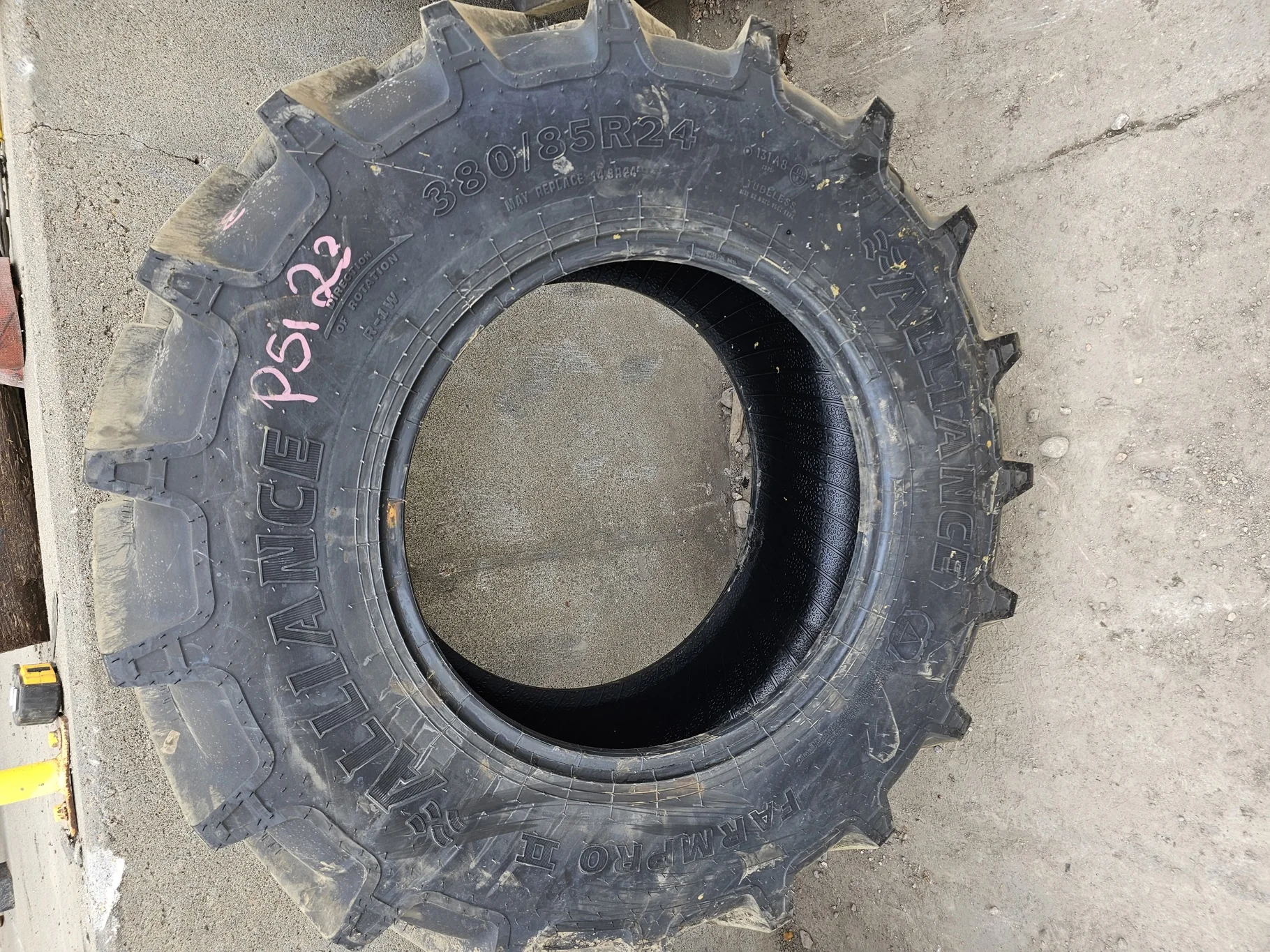 Take Off 380/85R24 (14.9R24) Alliance Farm Pro 2 131A8/131B TL  
(Light Road Wear) image 2