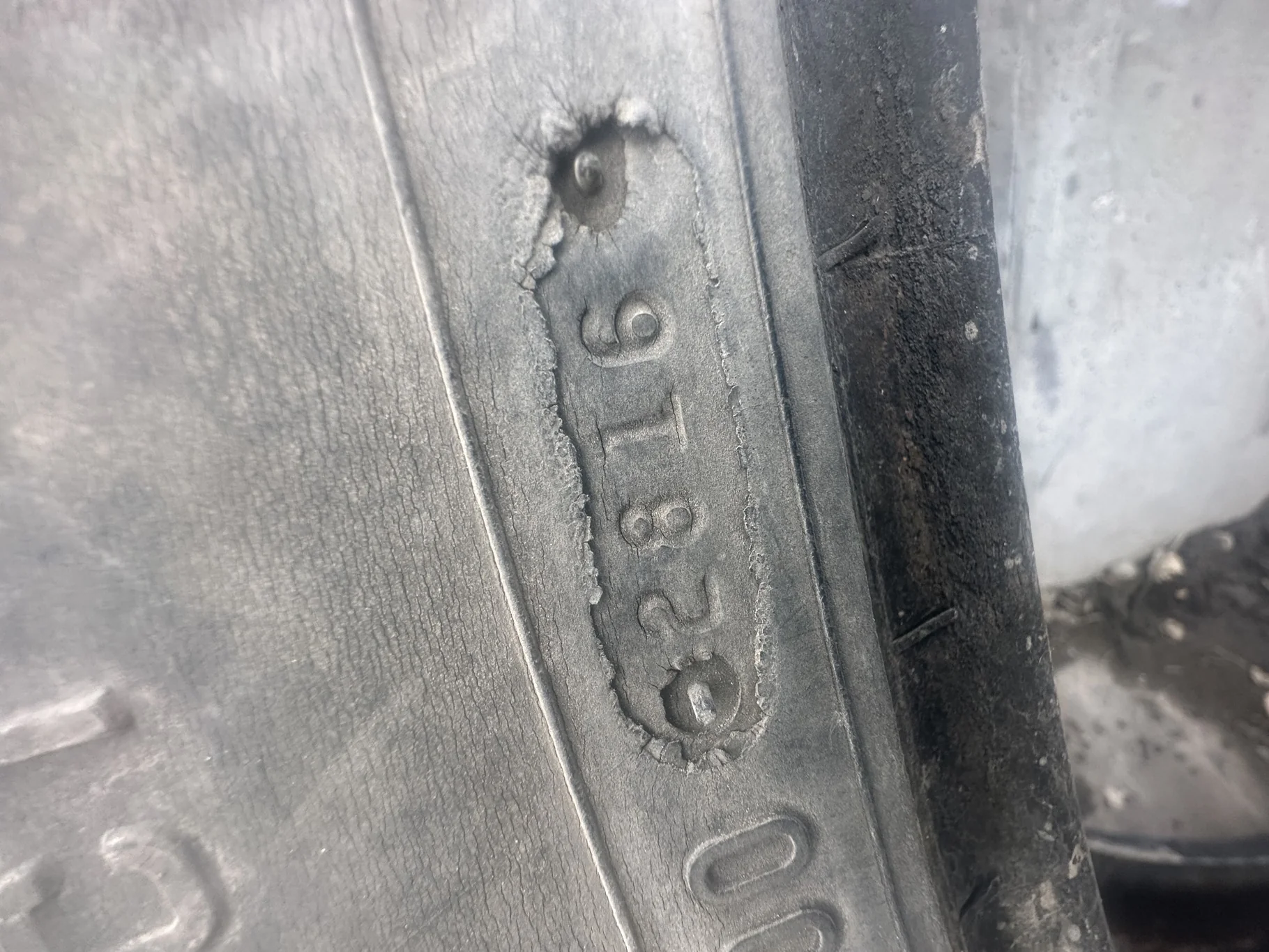 Used 50% 480/80R50 Firestone Radial Deep Tread 23 R-1W (159B) TL - Fair Condition (Lug Stu image 9