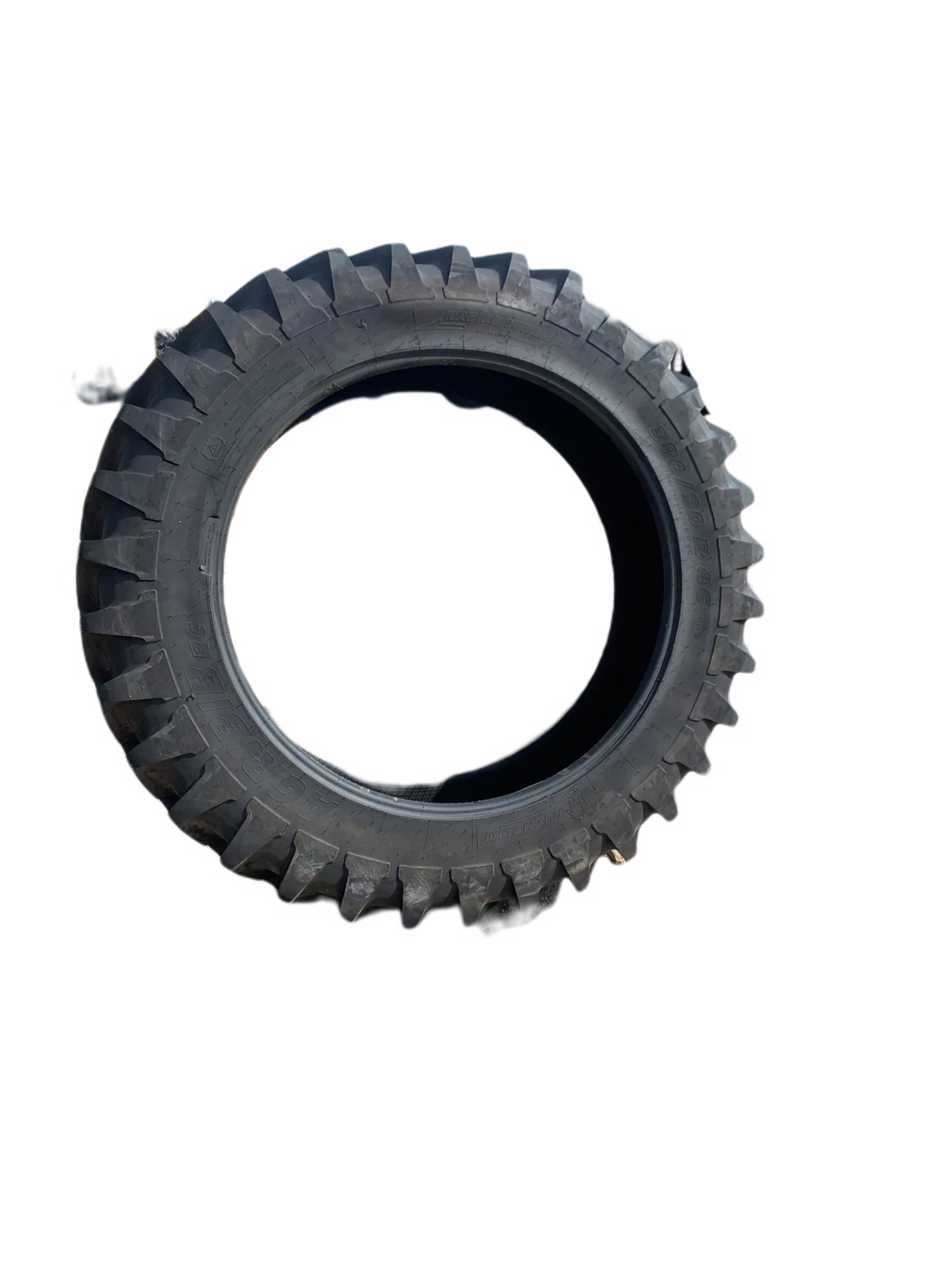 Take Off 380/90R46 Michelin AgriBib Row Crop R-1W 157B TL - Excellent Condition