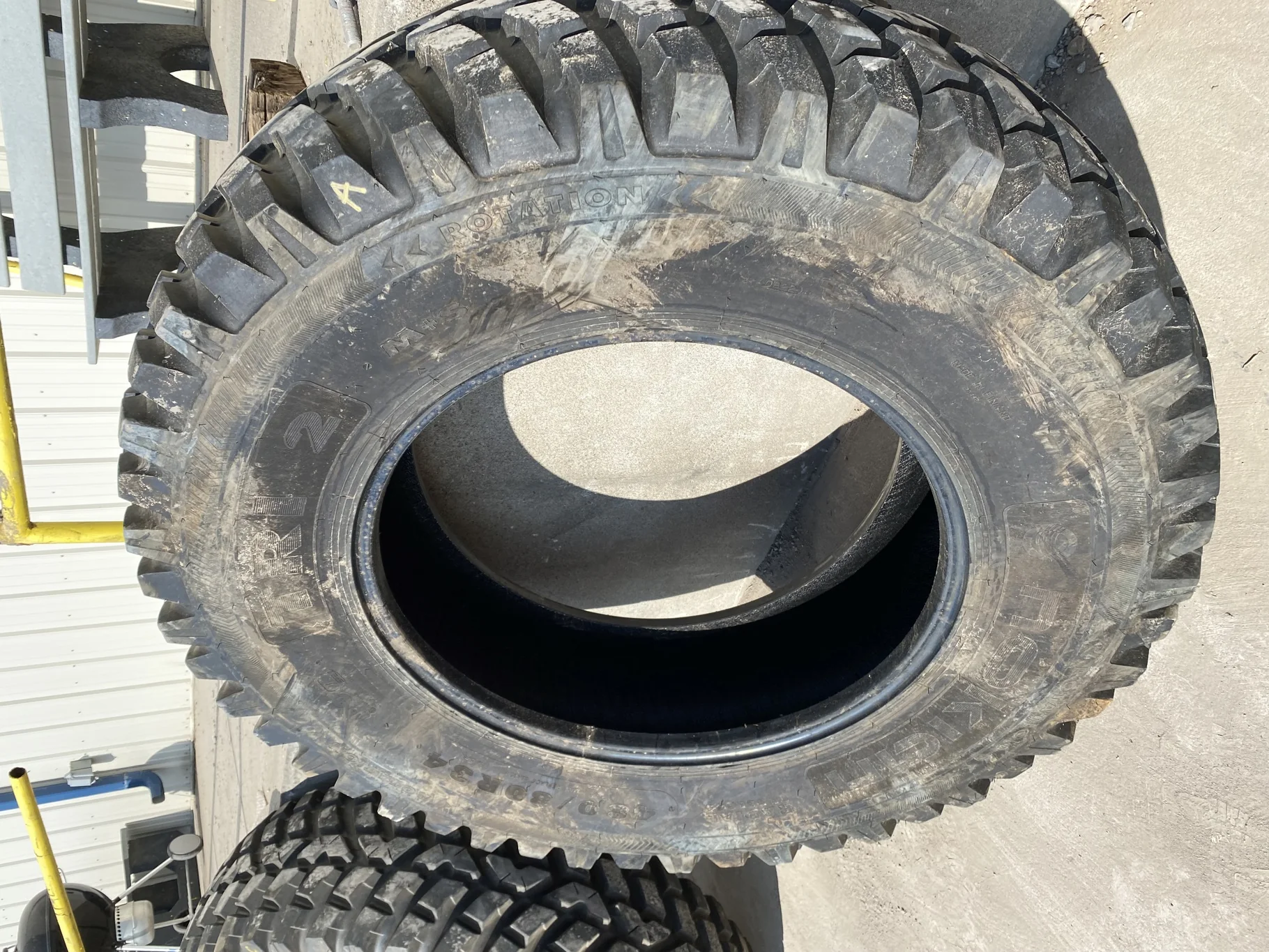 Used 75% 480/80R34 Nokian Tri 2 (155D) TL - Excellent Condition  _x000D_
(Lug Cuts, Lug Stubble, Cut image 2