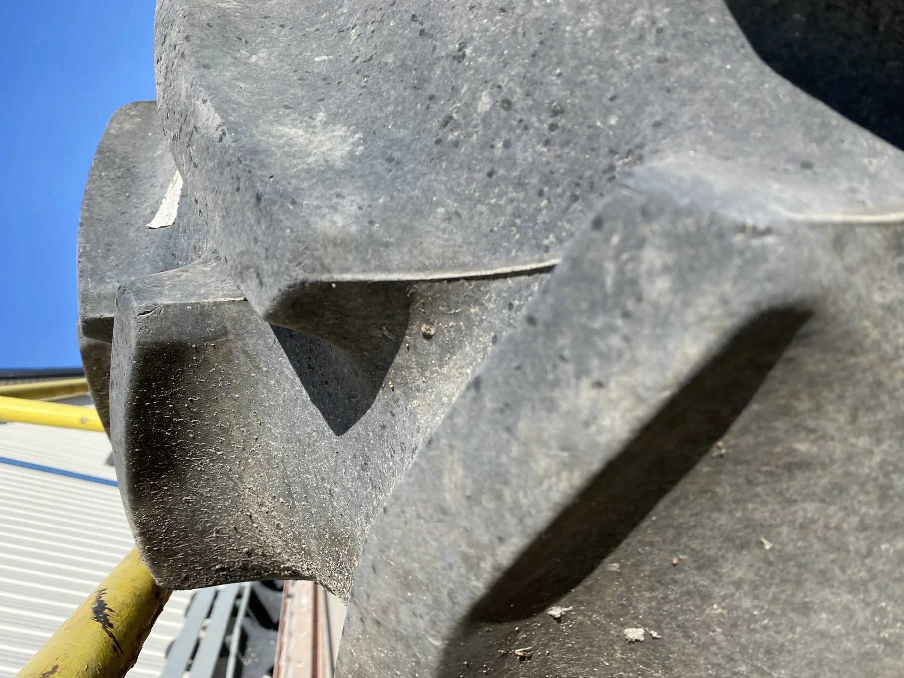 Used 95% 380/90R50 Goodyear Radial DT800 R-1W (151A8) TL - lug stubble, lug cuts image 6