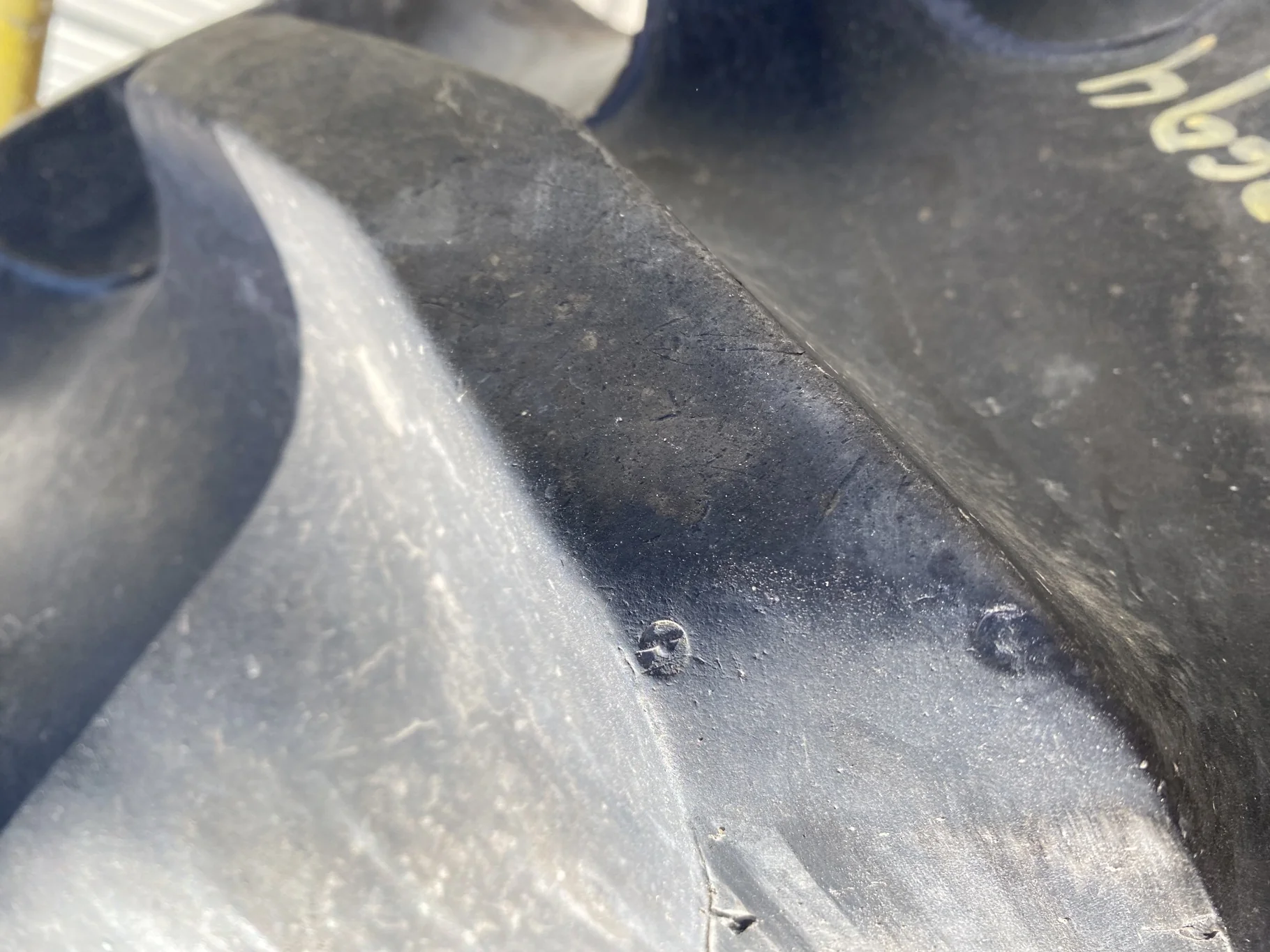 Used 95% 380/90R50 Goodyear Radial DT800 R-1W (151A8) TL - lug stubble, lug cuts image 7