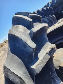 Used 100% 380/90R50 Goodyear DT800 151B R-1W TL (Small lug cut) image 3