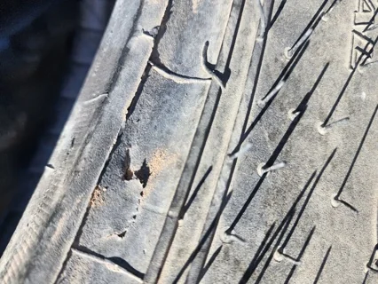 Used 100% 380/90R50 Goodyear DT800 151B R-1W TL (Small lug cut) image 4