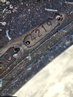 Used 100% 380/90R50 Goodyear DT800 151B R-1W TL (Small lug cut) image 6