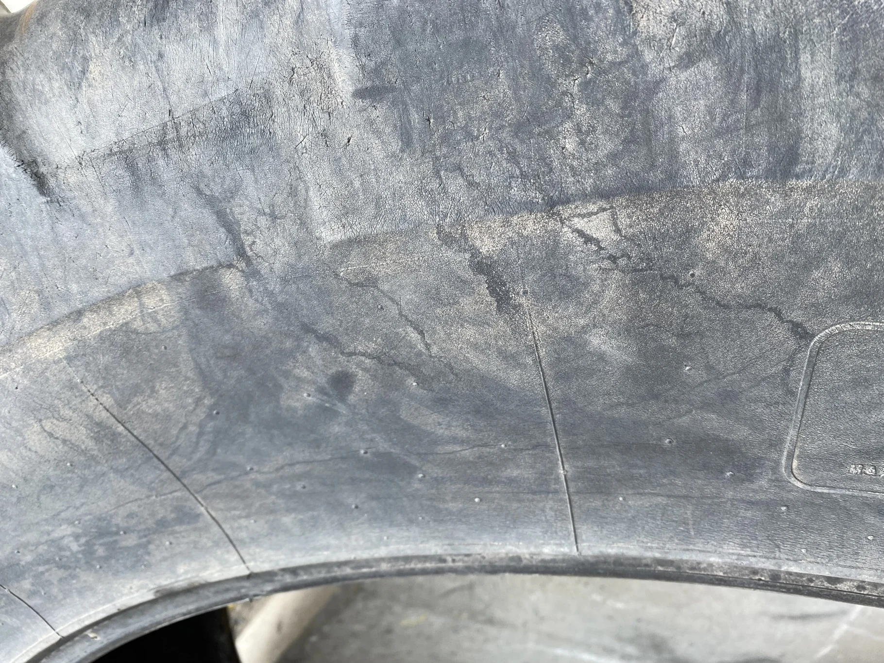 Used 70% 480/80R50 (18.4R50) Michelin AgriBib R-1W 159A8/159B TL - Fair Condition  _x000D_
(Sidewall image 3