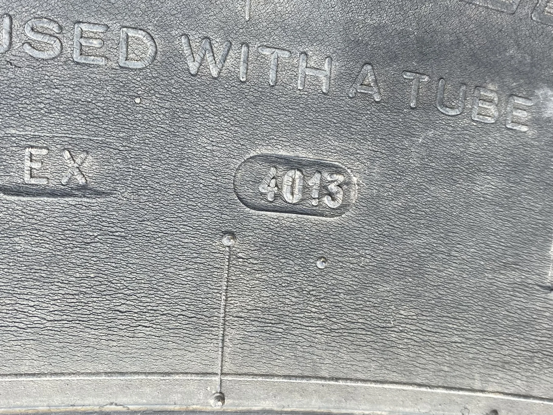 Used 70% 480/80R50 (18.4R50) Michelin AgriBib R-1W 159A8/159B TL - Fair Condition  _x000D_
(Weatheri image 4