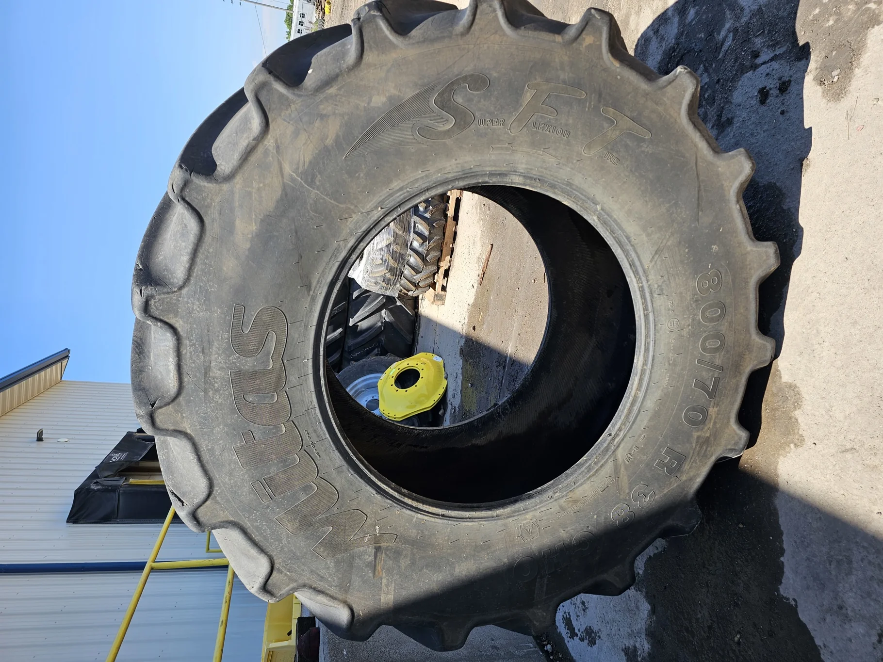 Used 80% 800/70R38 CHO Mitas SFT 178D/181A8 TL - Good Condition (Lug Stubble, Lug Cuts) image 2