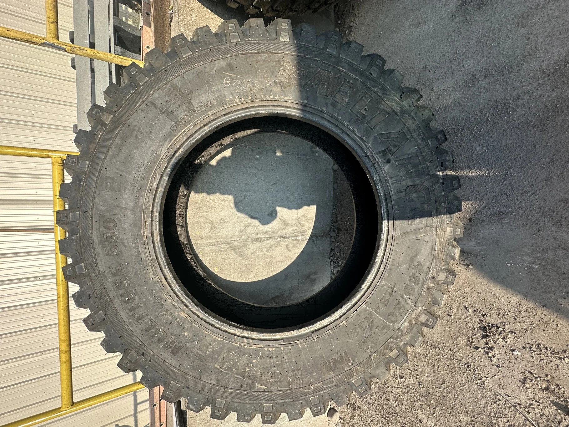 Take Off 480/80R38 (18.4R38) Alliance 550 Multi-Use Steel Belted 166A8/161D TL - Excellent Condition image 2