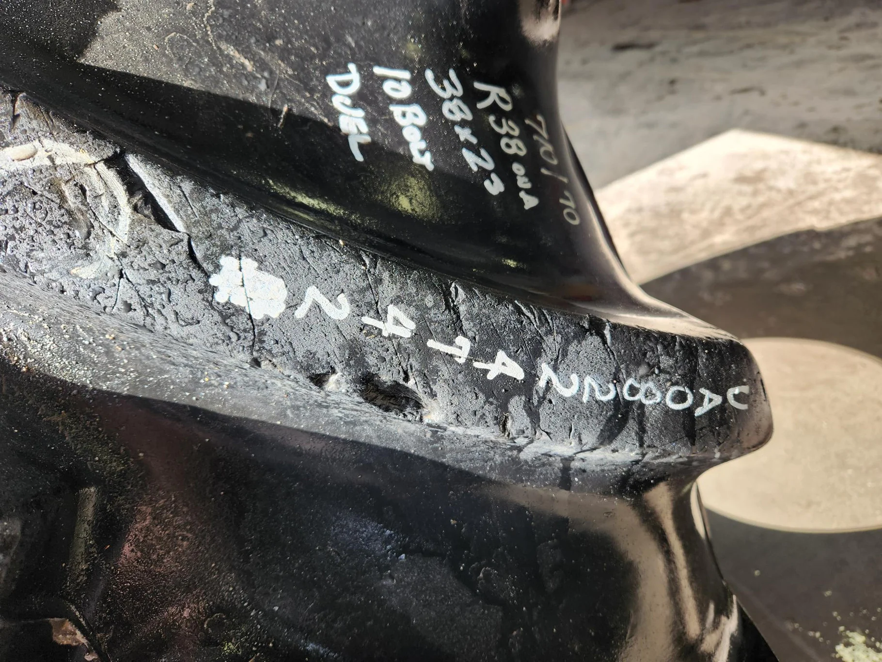 Used 710/70R38 166D Goodyear Optitrac R-1W TL 85%