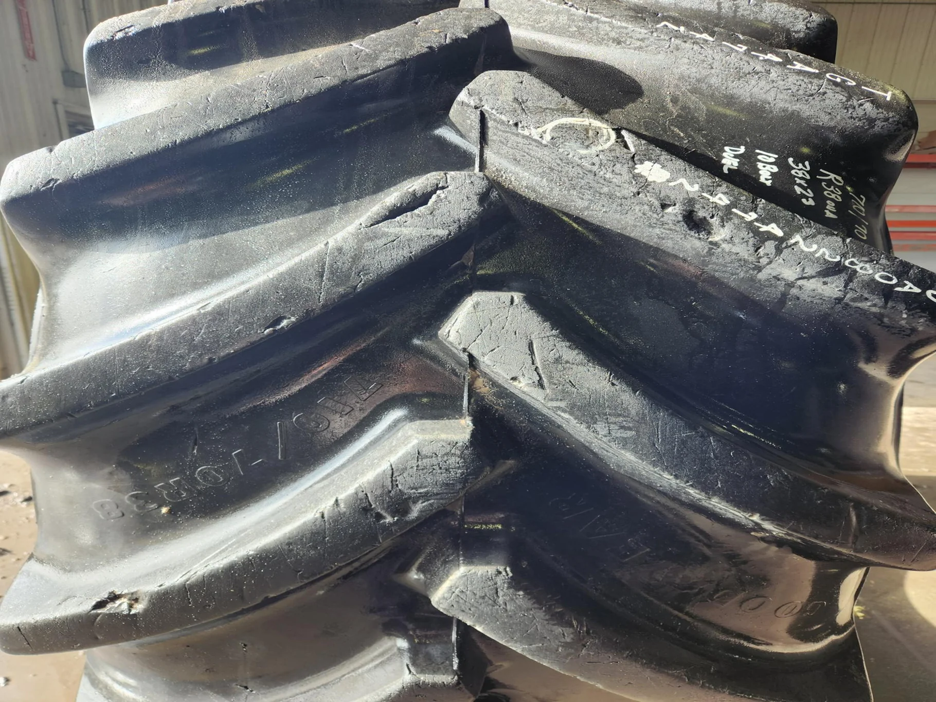 Used 710/70R38 166D Goodyear Optitrac R-1W TL 85% image 4