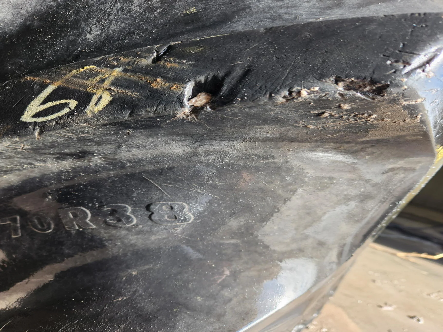 Used 710/70R38 166D Goodyear Optitrac R-1W TL 85% image 9