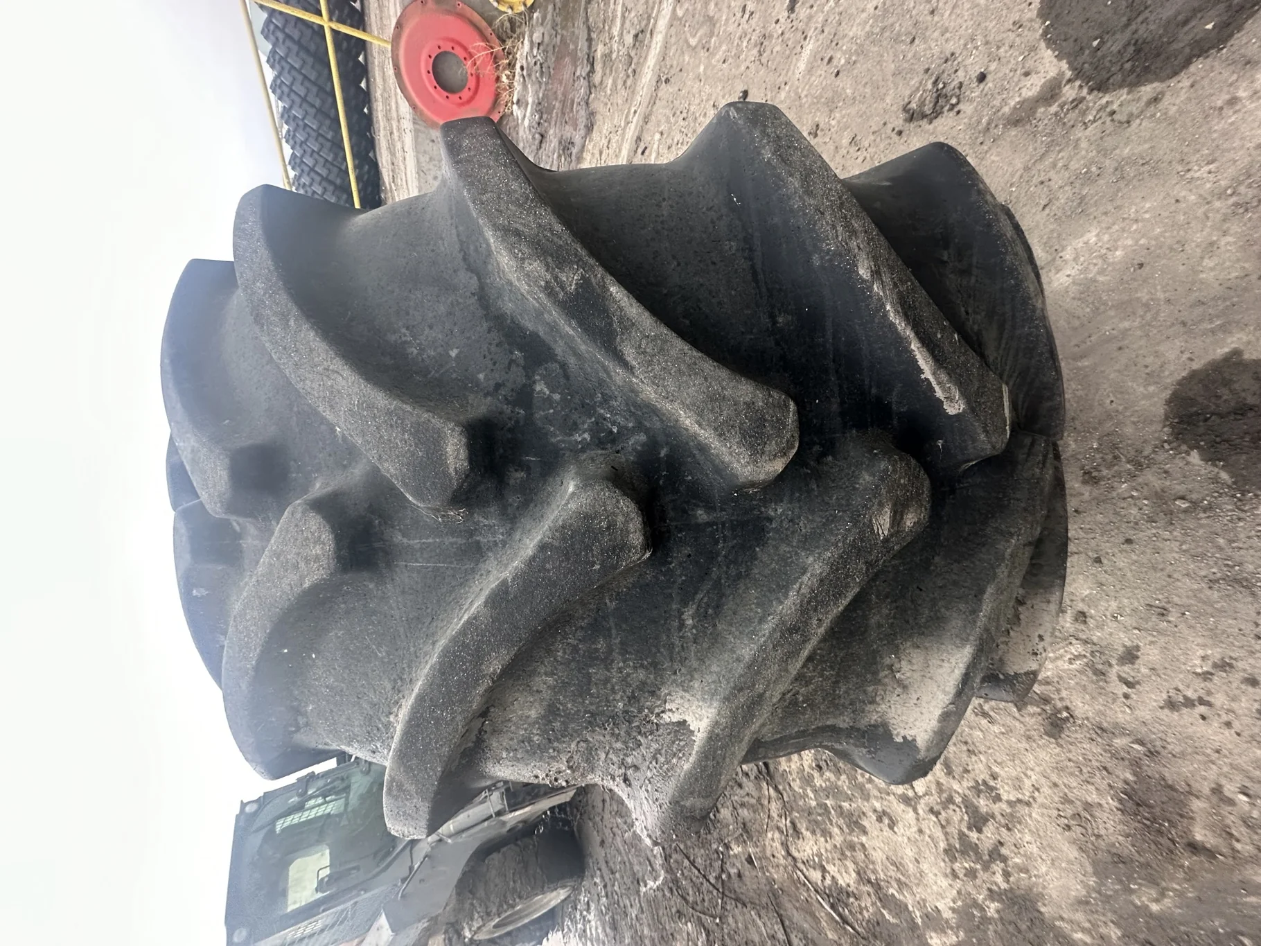 Used 75% 750/65R26 Firestone Radial All Traction DT R-1W 169B TL (Stubble, Uneven Tread Wear, Cuts I image 3
