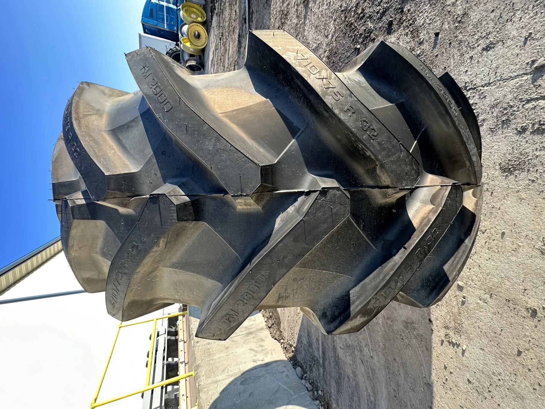 Take Off 710/75R32 Trelleborg TM2000 R-1W 177A8 TL - Excellent Condition Lug Cuts image 3