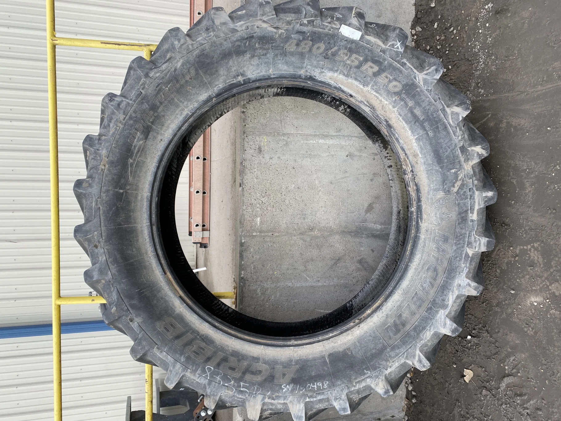 Used 90% 480/90R50 Michelin AgriBib (164A8/B) TL