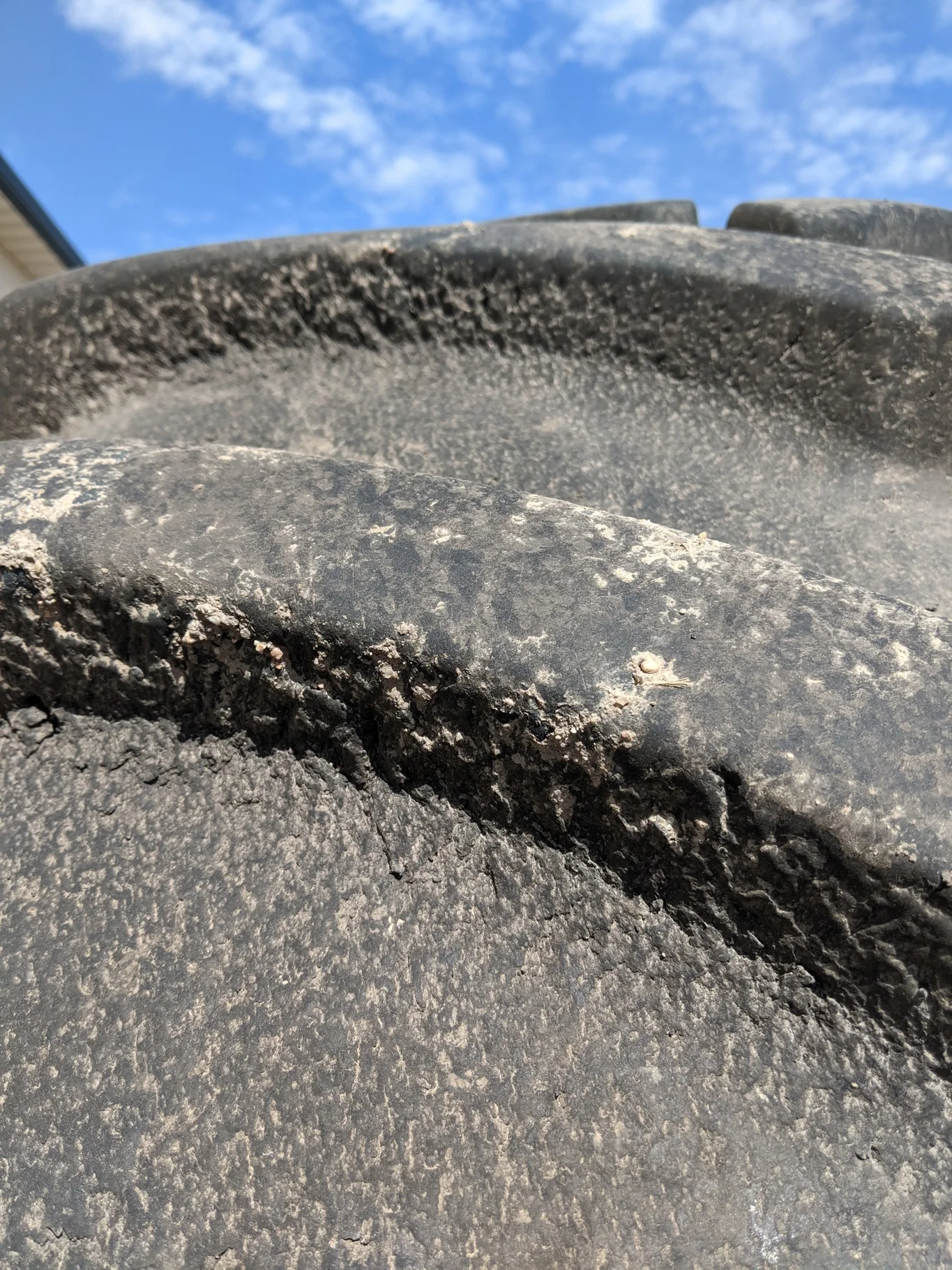Used 80% 800/70R38 Goodyear Optitrac (173D) R-1W TL (Large Amount of Stubble and Weathering between image 6