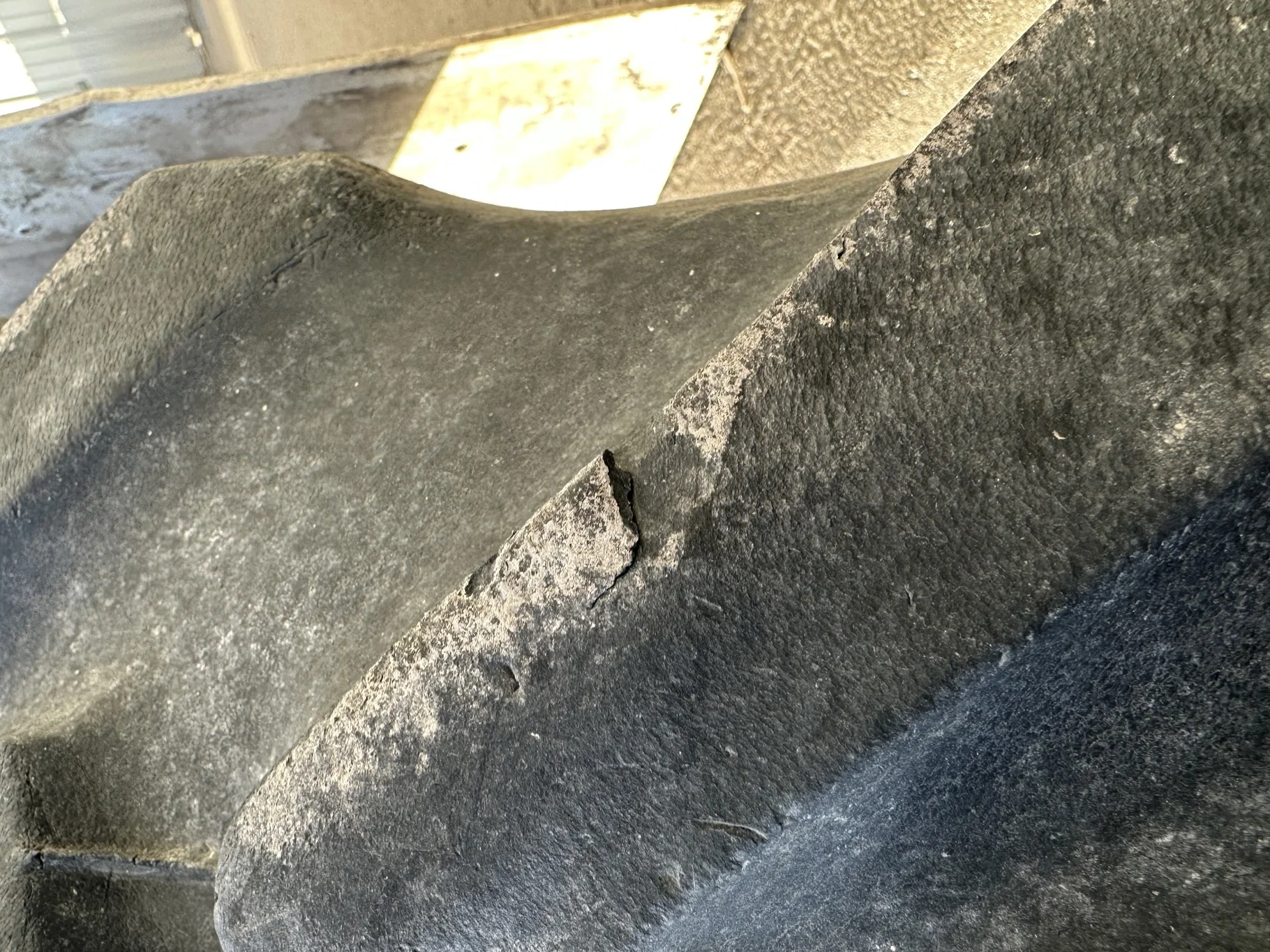 Used 65% 320/105R54 Goodyear Super Traction Radial R-1W (163B) TL (Lug Cuts, Weathering Between Lugs image 4