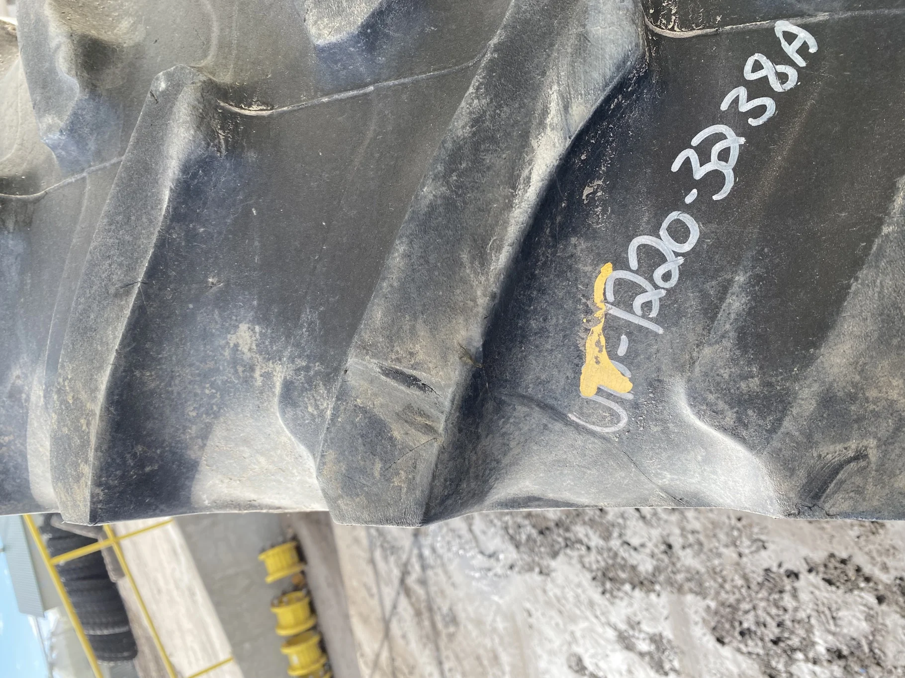 Used 55% IF480/80R50 Firestone Radial Deep Tread 23 R-1W (159B) TL  (Lug Cuts, Road Wear, Un image 9