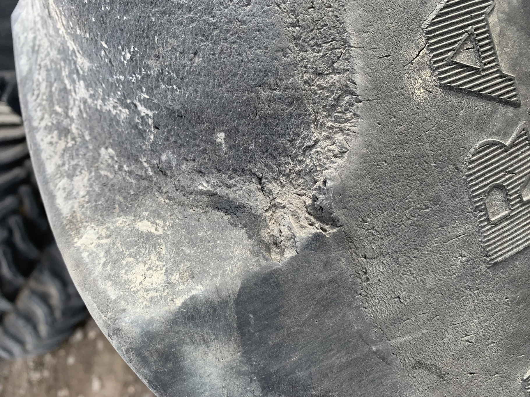 Used 30% 380/80R38 Goodyear Super Traction DT800 R-1W (142A8/B) - Fair Condition ( Lug Cuts, Stubble image 9