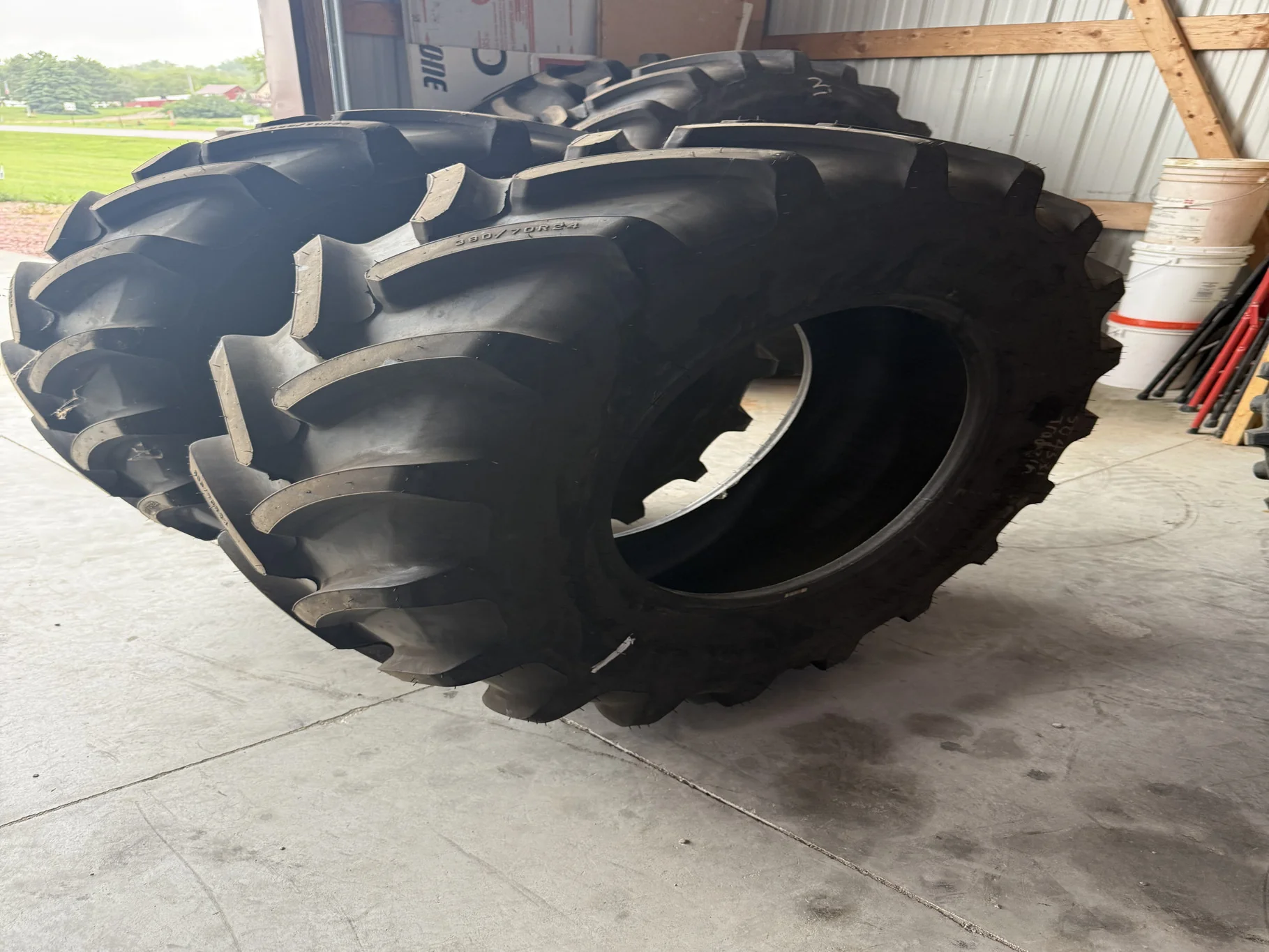 Take Off 380/70R24 Firestone Performer 70 Extra R-1W 125D TL - Excellent Condition image 2