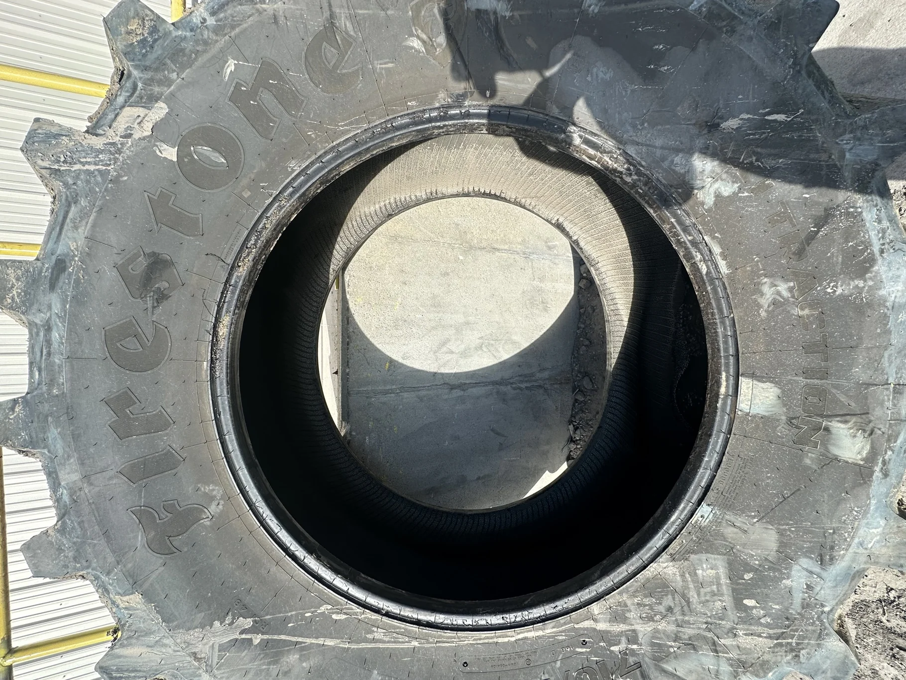 Used 97% 710/70R42 Firestone Maxi Traction R-1W 168D (Lug Cuts, Road Wear, Lug Stubble) image 2
