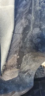 Used 80% 320/90R50 Goodyear DT800 R-1W (161A8) TL, Light stubble Cuts between lugs, side wall cuts, image 6