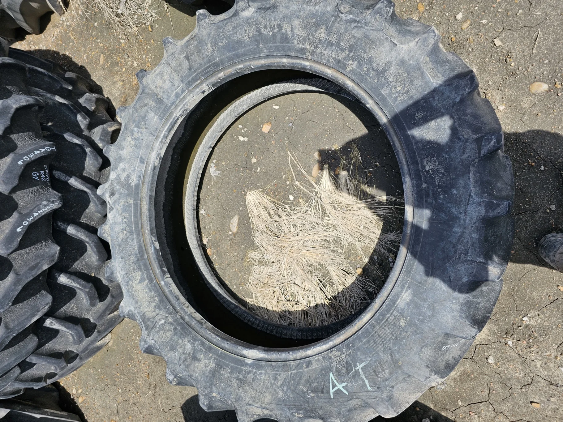 Used 40% 380/80R38 Firestone Radial All Traction DT R-1W 142B TL - Fair Condition