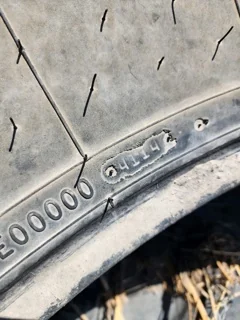 Used 90% 520/85R42 Firestone RAT 23 R-1 (157B) TL (Stubble;Side wall cut; rubbed) image 4