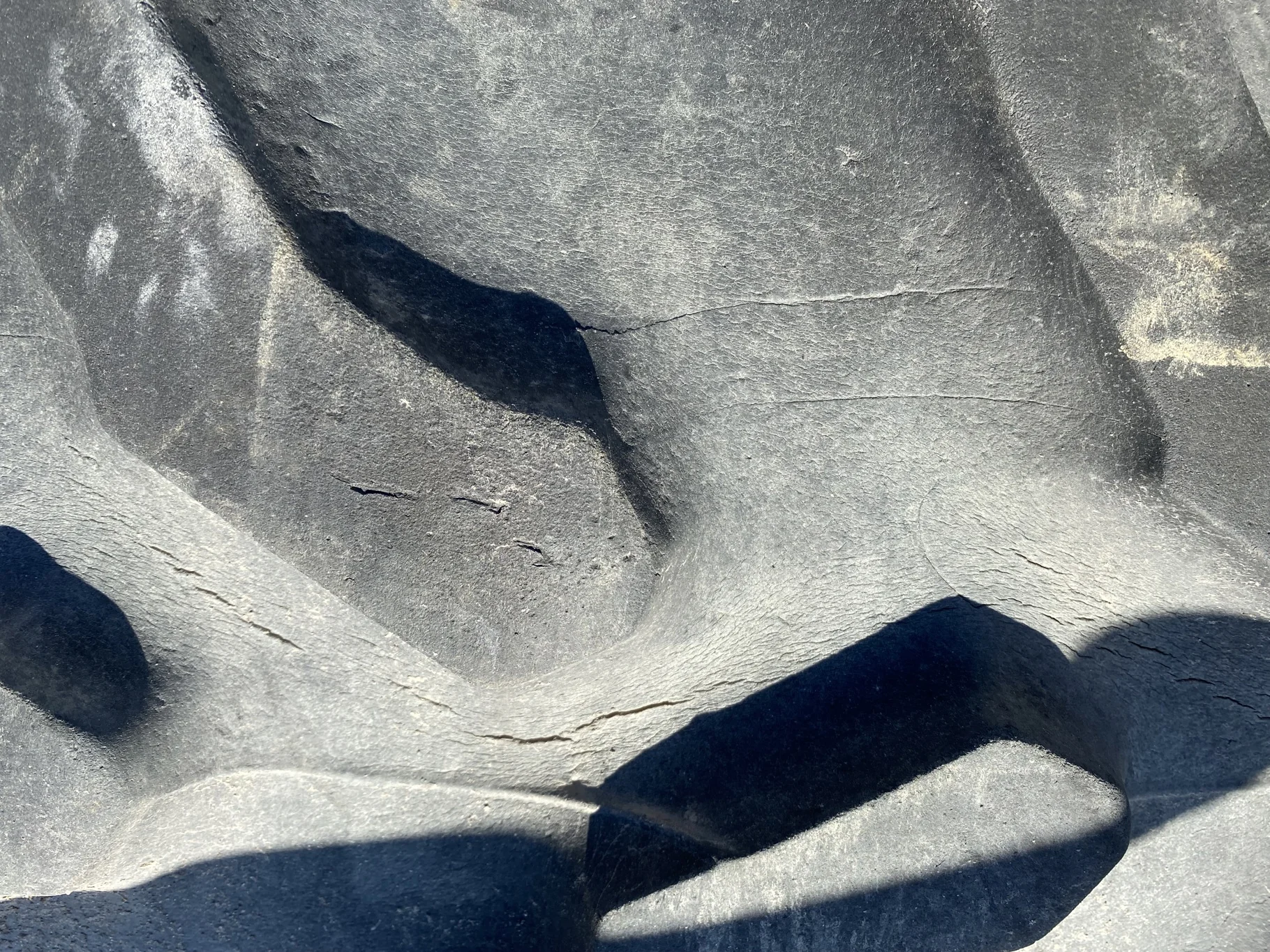 Used 40% 380/85R34 Goodyear Ultra Torque Radial DT712 137A8 TL - lug cuts, stubble, weathering, road image 6