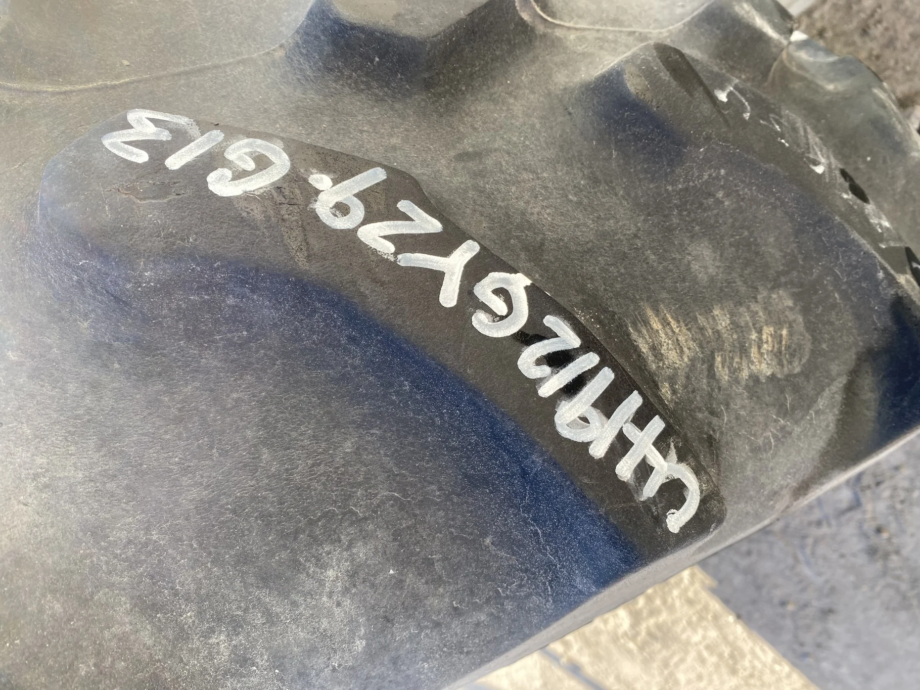 Used 40% 380/85R34 Goodyear Ultra Torque Radial DT712 137A8 TL - lug cuts, stubble, weathering, road image 8