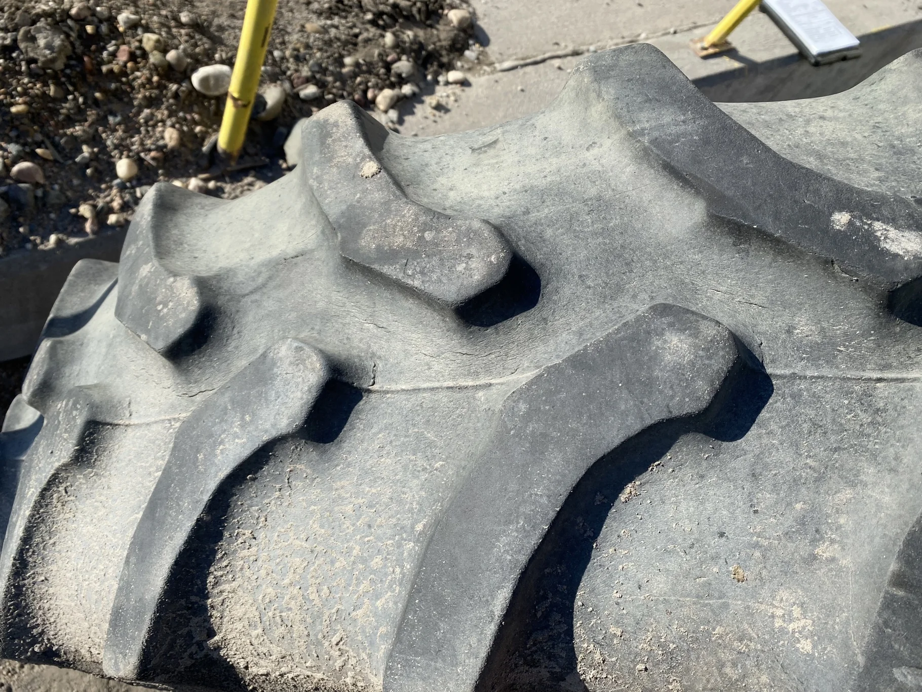 Used 40% 380/85R34 Goodyear Ultra Torque Radial DT712 137A8 TL - lug cuts, stubble, weathering, road image 9