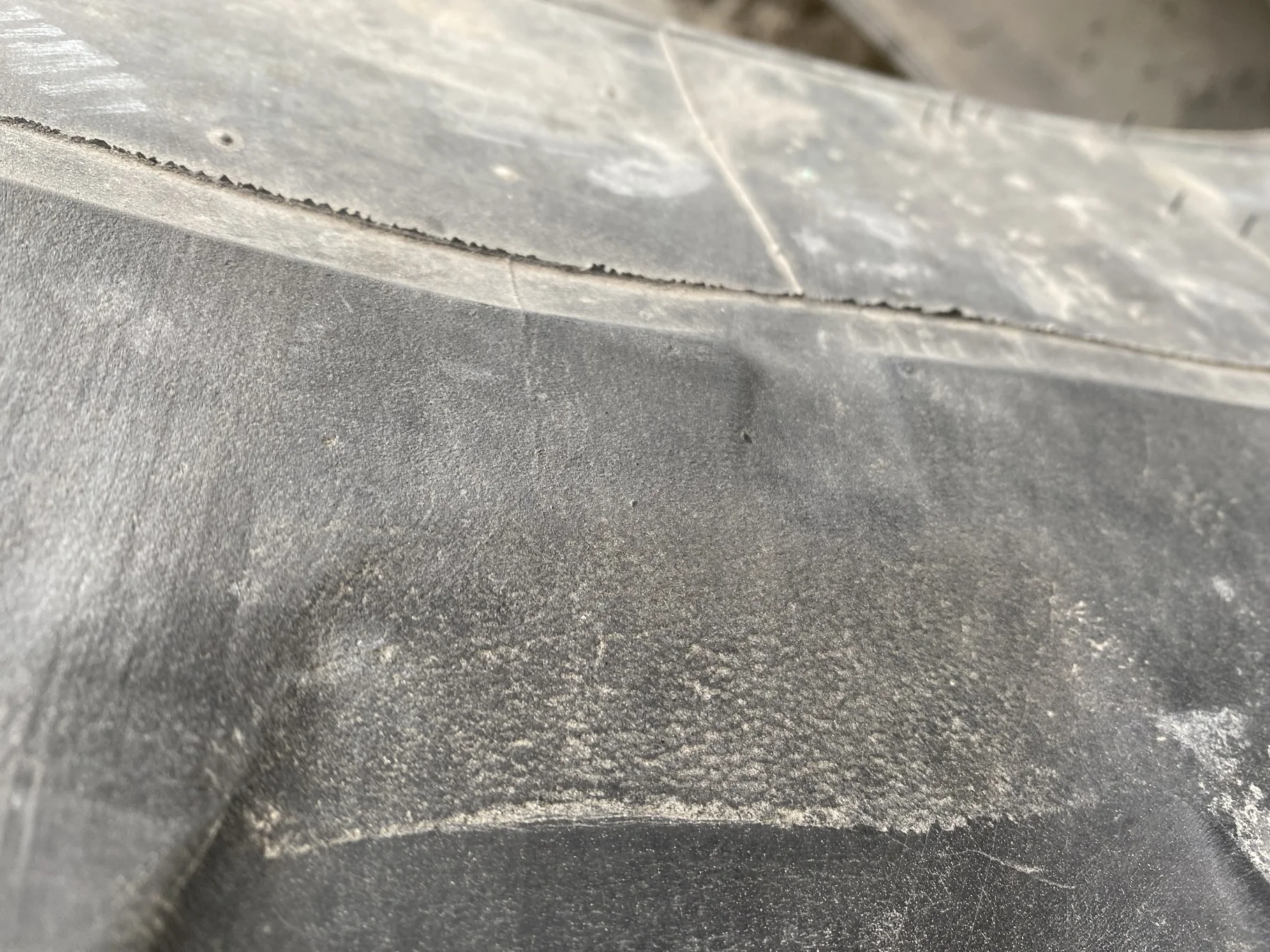 Used 55% 320/90R50 Michelin AgriBib Row Crop R-1W 150A8/150B TL - lug cuts/chunks, sidewall stubble, image 7
