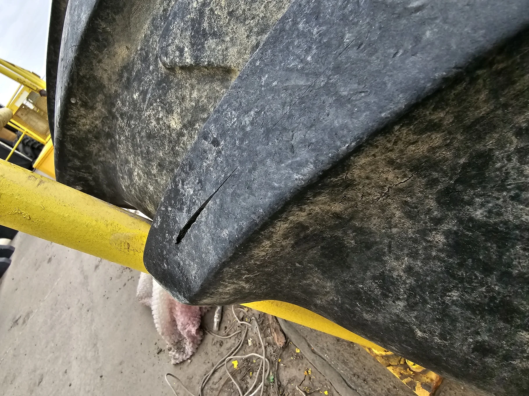 Used 35% 480/80R46 Michelin Agribib (158A8) ( Stubble, Lug Cuts,  Chucks missing in Lugs, Side wall image 5