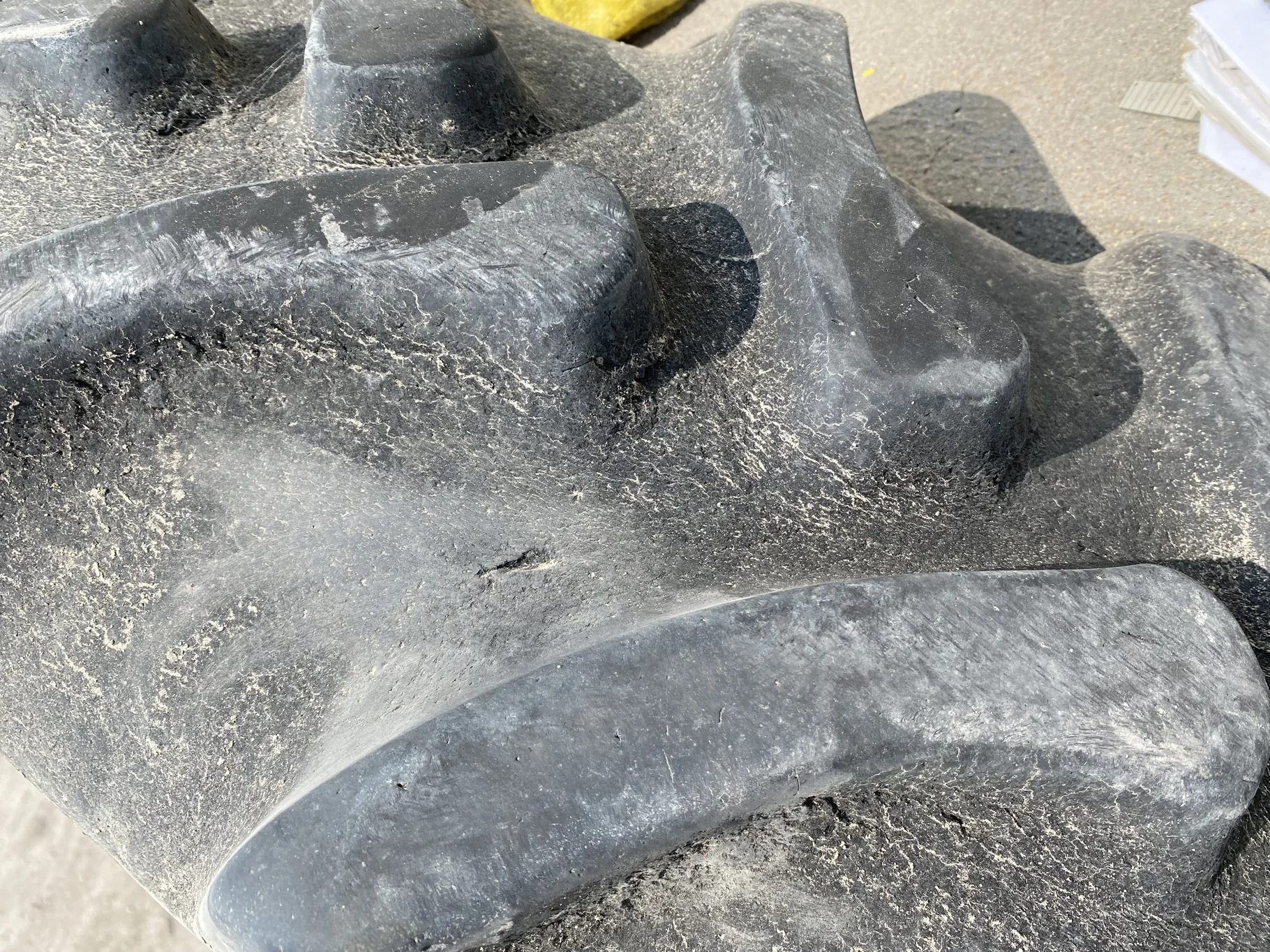 Used 60% 380/80R38 Firestone Radial All Traction DT R-1W 142B TL - sidewall cracks/cuts, roadwear, s image 6