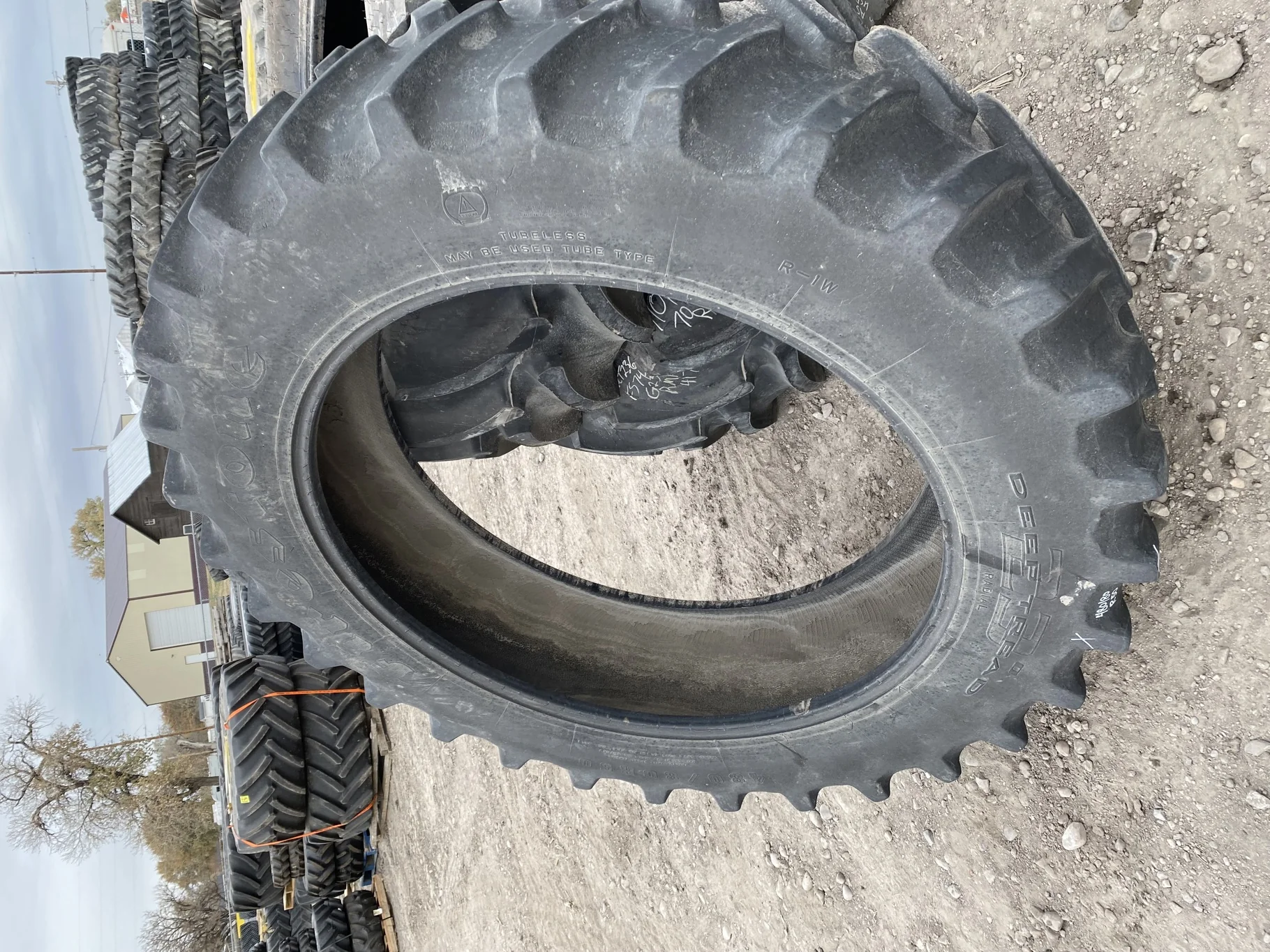 Used 480/80R50 159A8 Firestone Deep Tread 23 TL R-1W 60-65% image 2