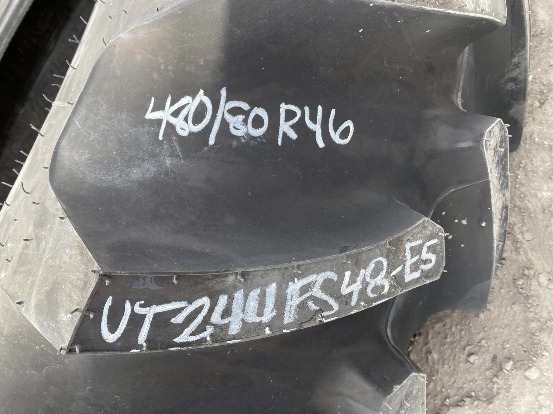 Used 95% 480/80R46 Firestone Radial All Traction 158A8 R-1 TL (lugcuts, banding damage from shipping image 7