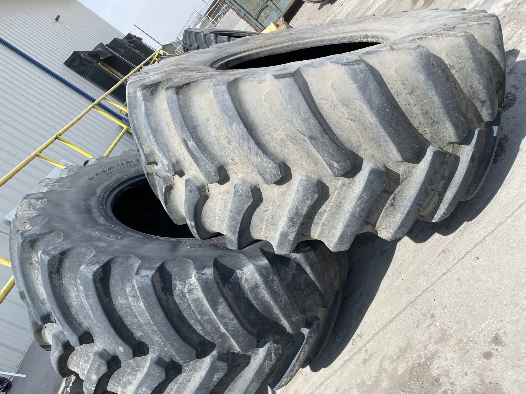 Used 80% 800/70R38 Firestone Deep Tread 23 Weathering, Lug cuts/chunks, Road wear image 3