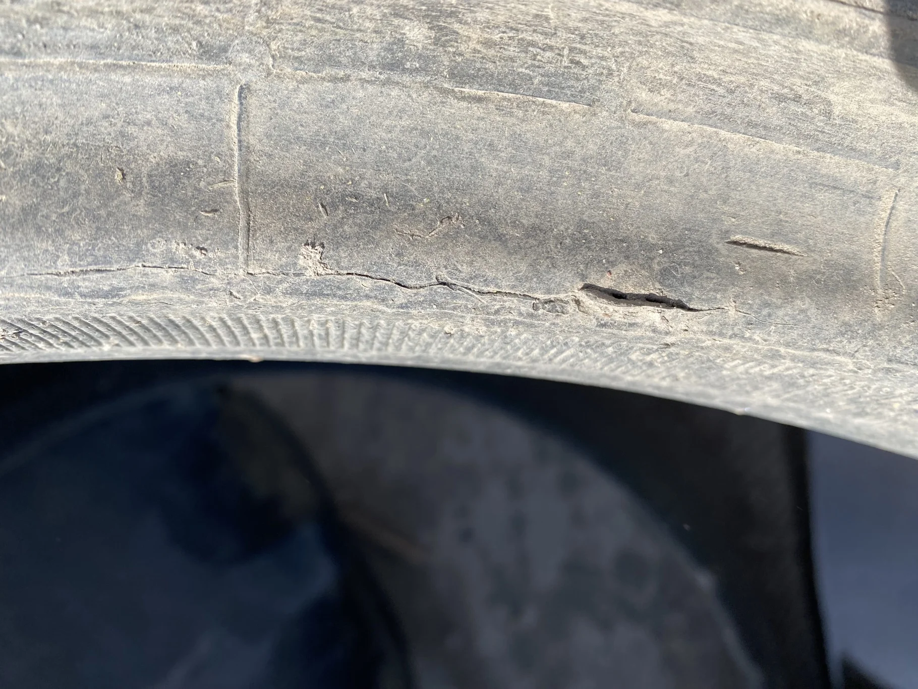 Used 80% 800/70R38 Firestone Deep Tread 23 Weathering, Lug cuts/chunks, Road wear image 8