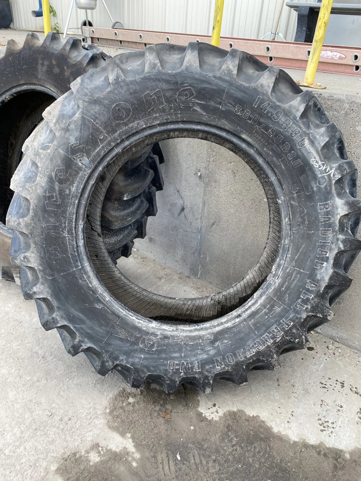 Used 98% 380/85R30 Firestone Radial All Traction (Lug cuts; Lug Stubble) image 2
