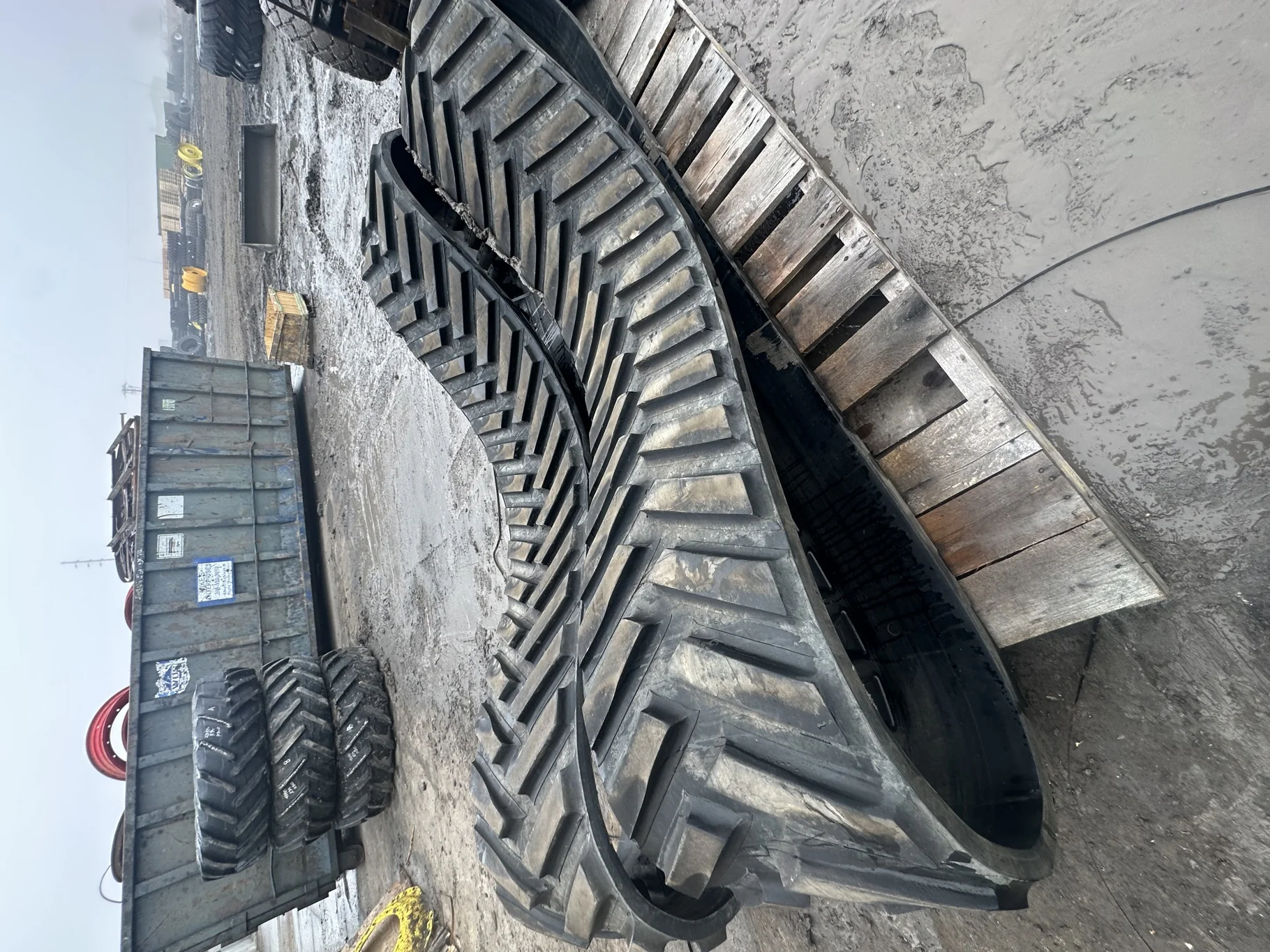 Used 75% 24" JD8RX Rear Camso 4500 Ag Tracks (Some Uneven Tread Wear)